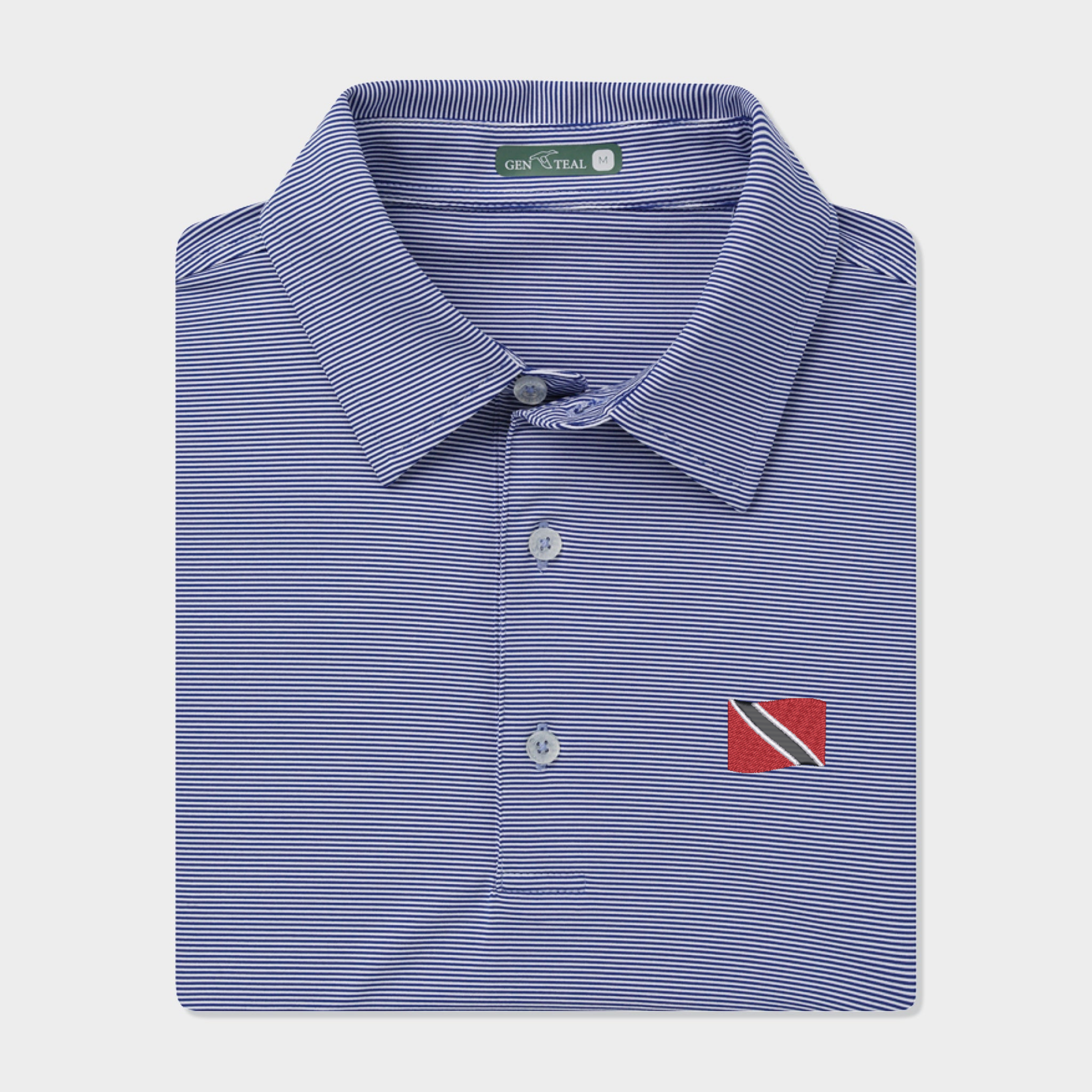 Trinidad and Tobago Pinstripe Performance Polo