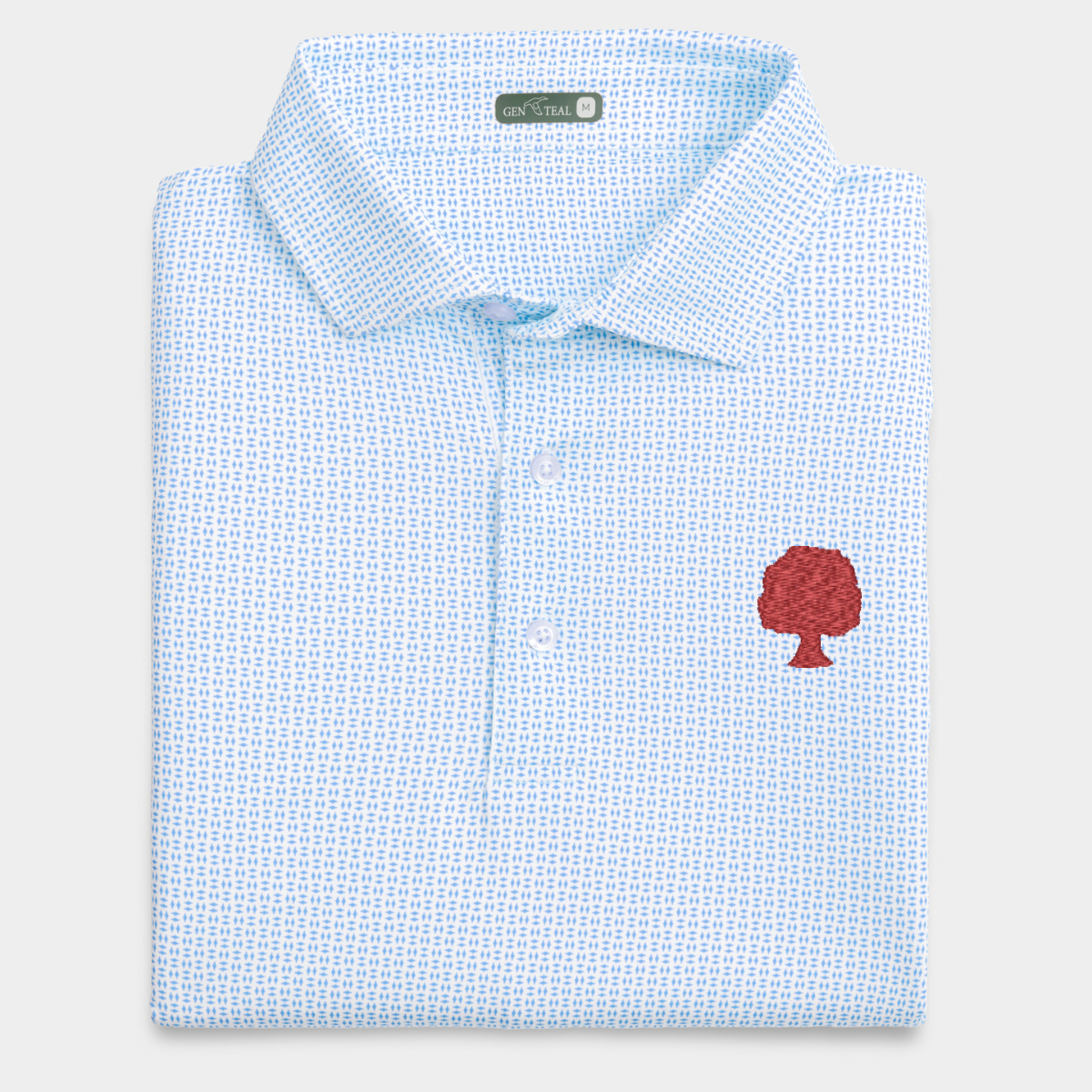 Grove Collective Trellis Printed Performance Polo