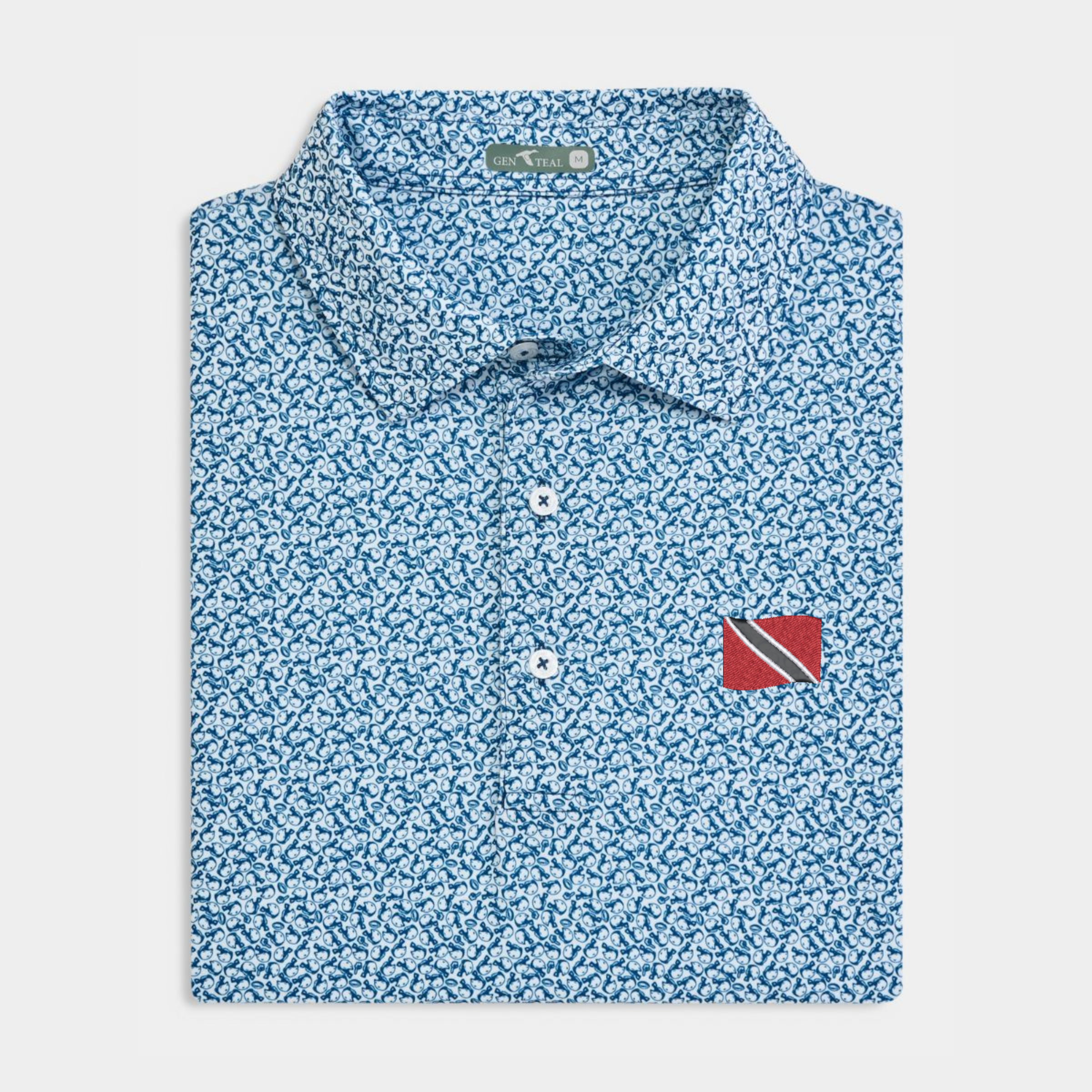 Trinidad and Tobago Helmet Havoc Printed Performance Polo
