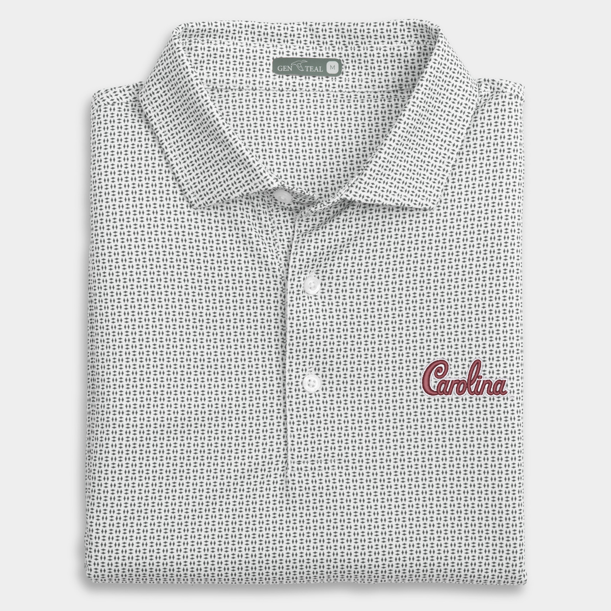 South Carolina Script Trellis Printed Performance Polo