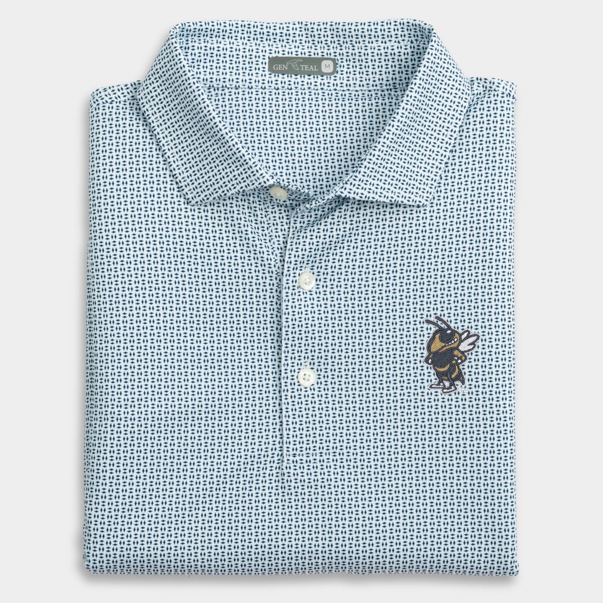 Georgia Tech Buzz Trellis Printed Performance Polo