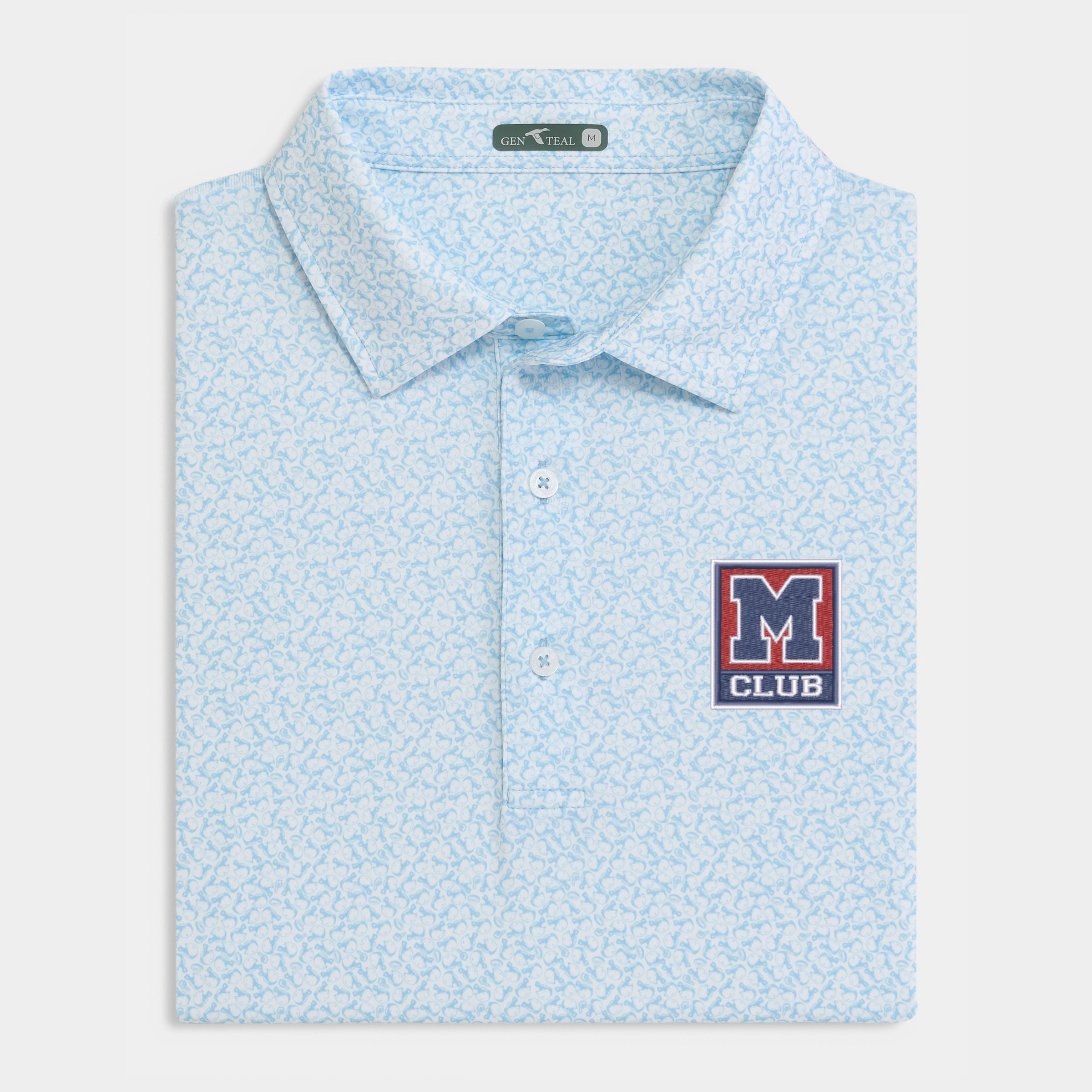 M Club Helmet Havoc Printed Performance Polo