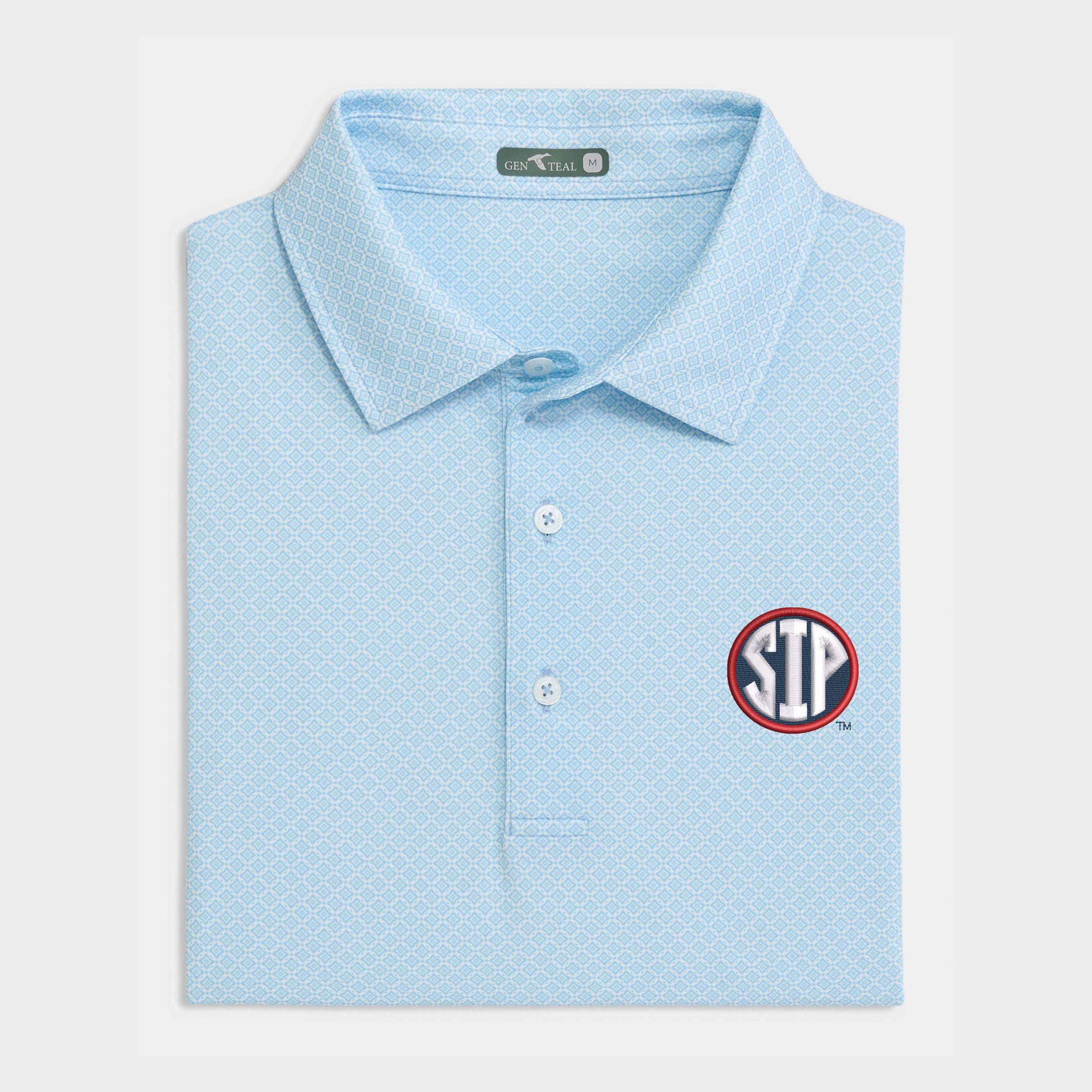 Ole Miss SIP Diamond Lattice Printed Performance Polo