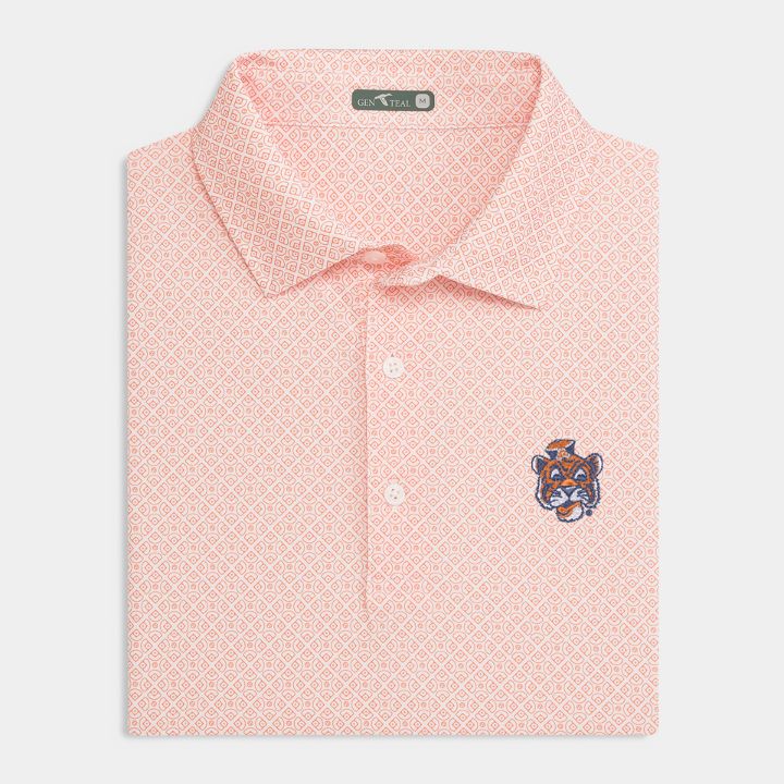 Auburn Vault Diamonds Printed Performance Polo