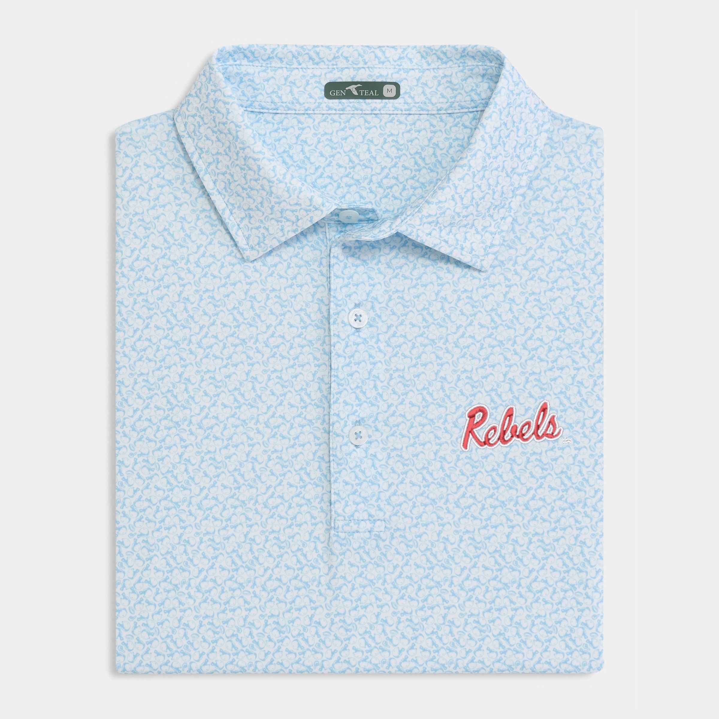 Ole Miss Rebels Helmet Havoc Printed Performance Polo