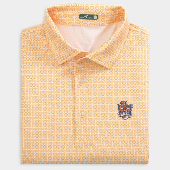 Auburn Vault Tile Printed Performance Polo