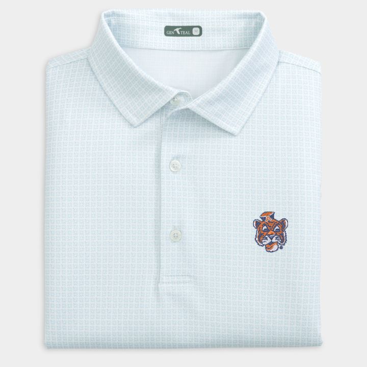 Auburn Vault Tile Printed Performance Polo