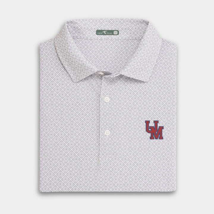 Sunday Ole Miss Diamonds Printed Performance Polo