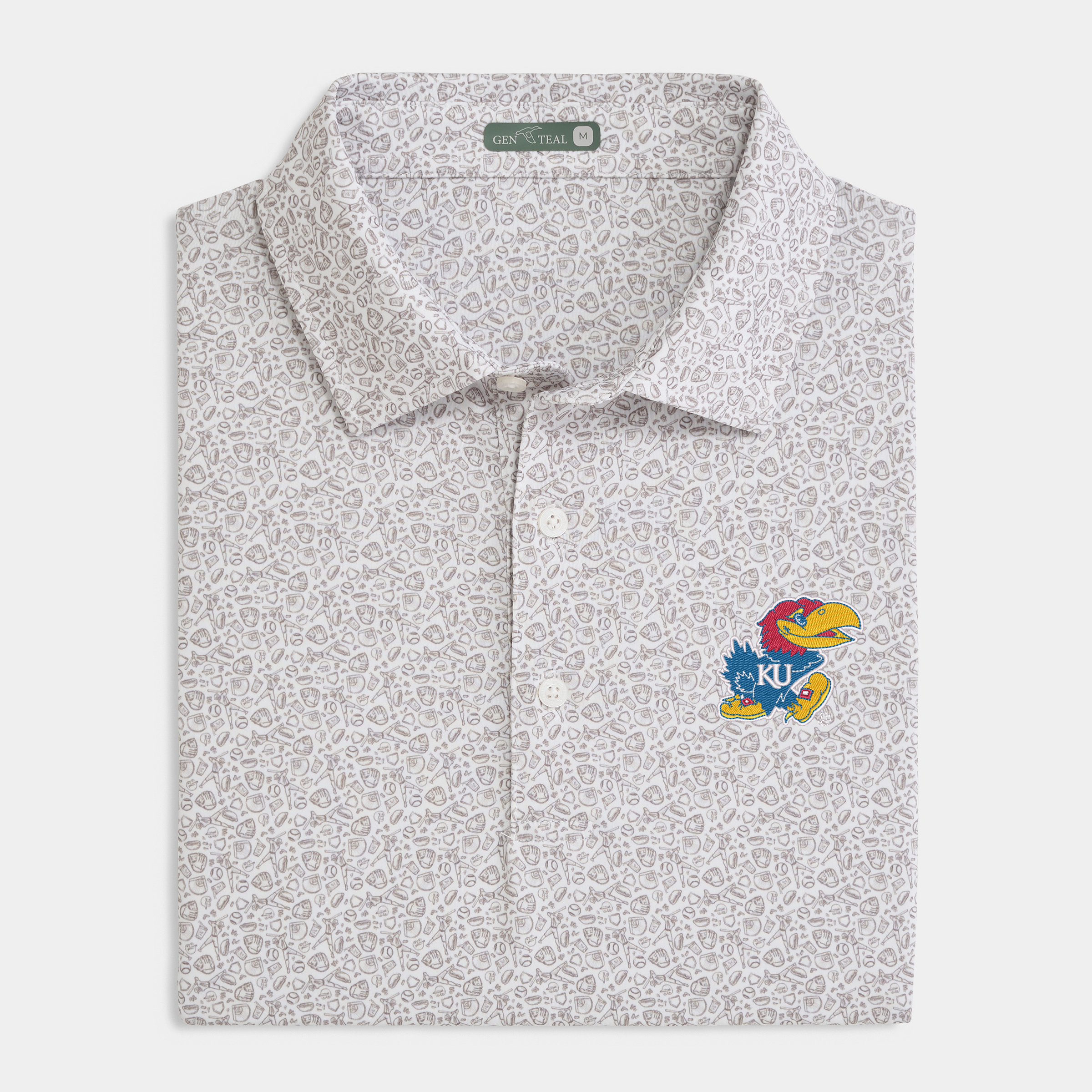 Kansas Fastball Printed Performance Polo
