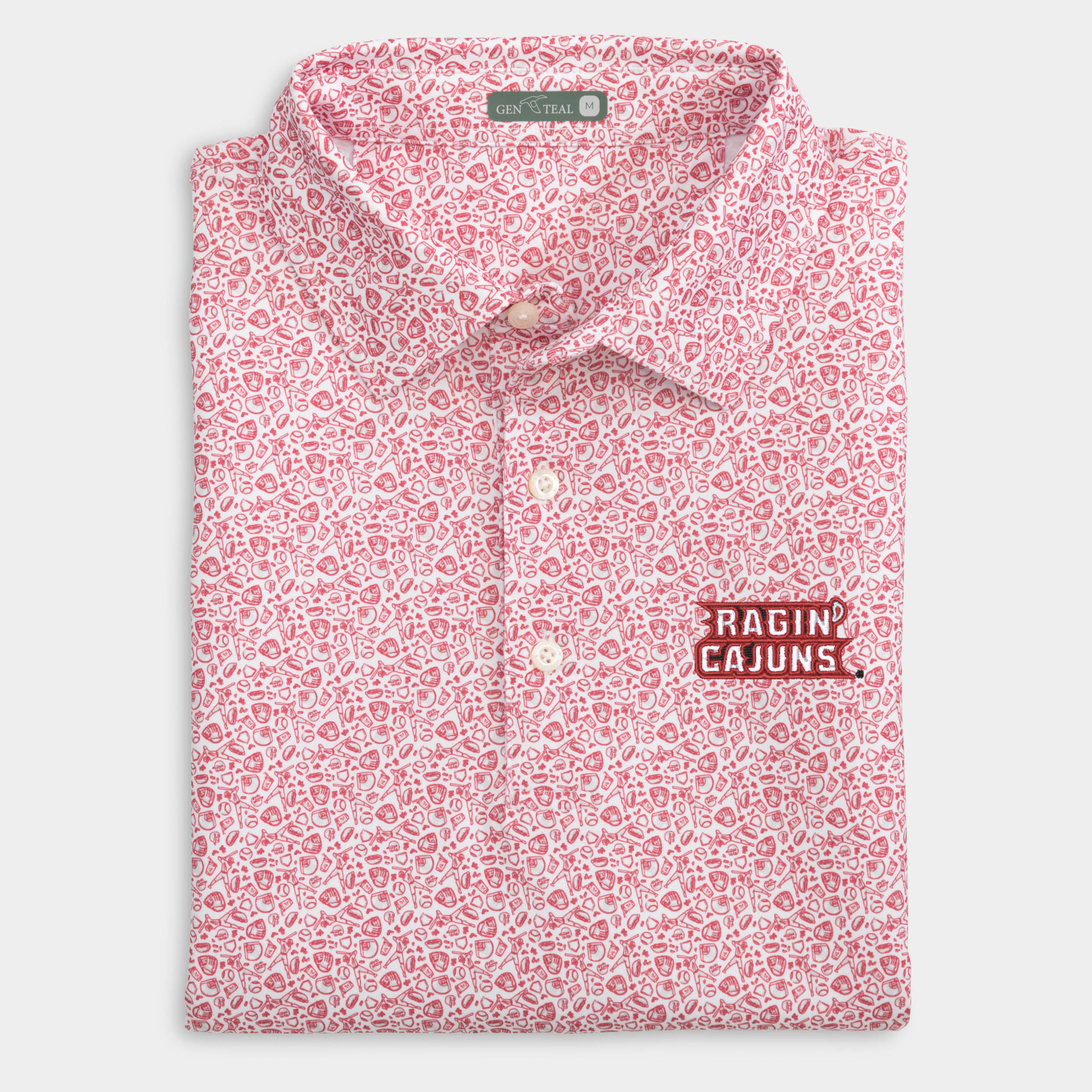 Louisiana Fastball Printed Performance Polo