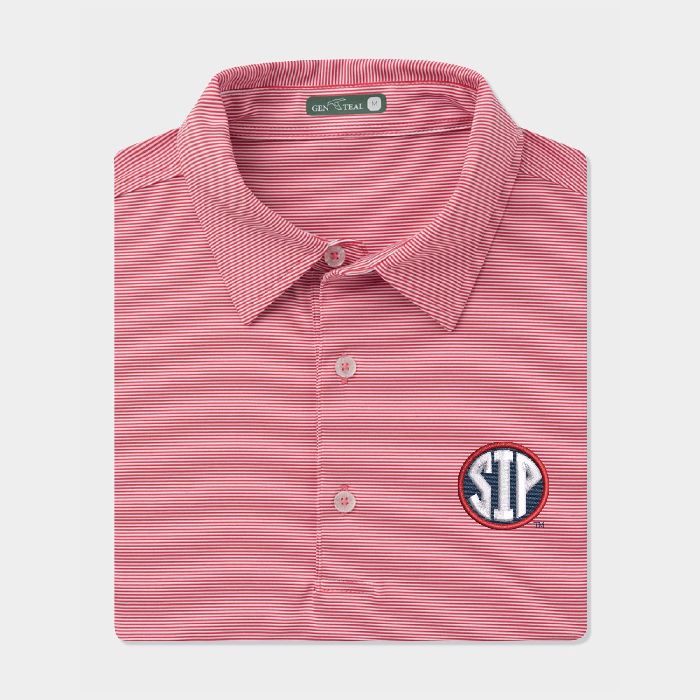 Ole Miss SIP Pinstripe Performance Polo