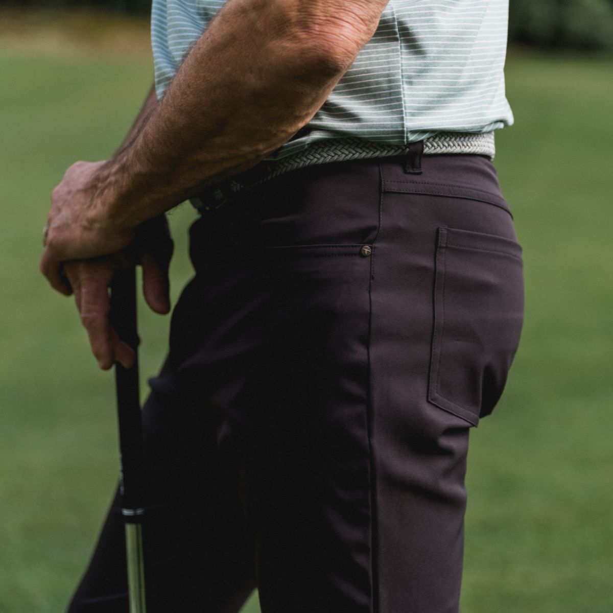 Black Clubhouse Stretch Five-Pocket Pant