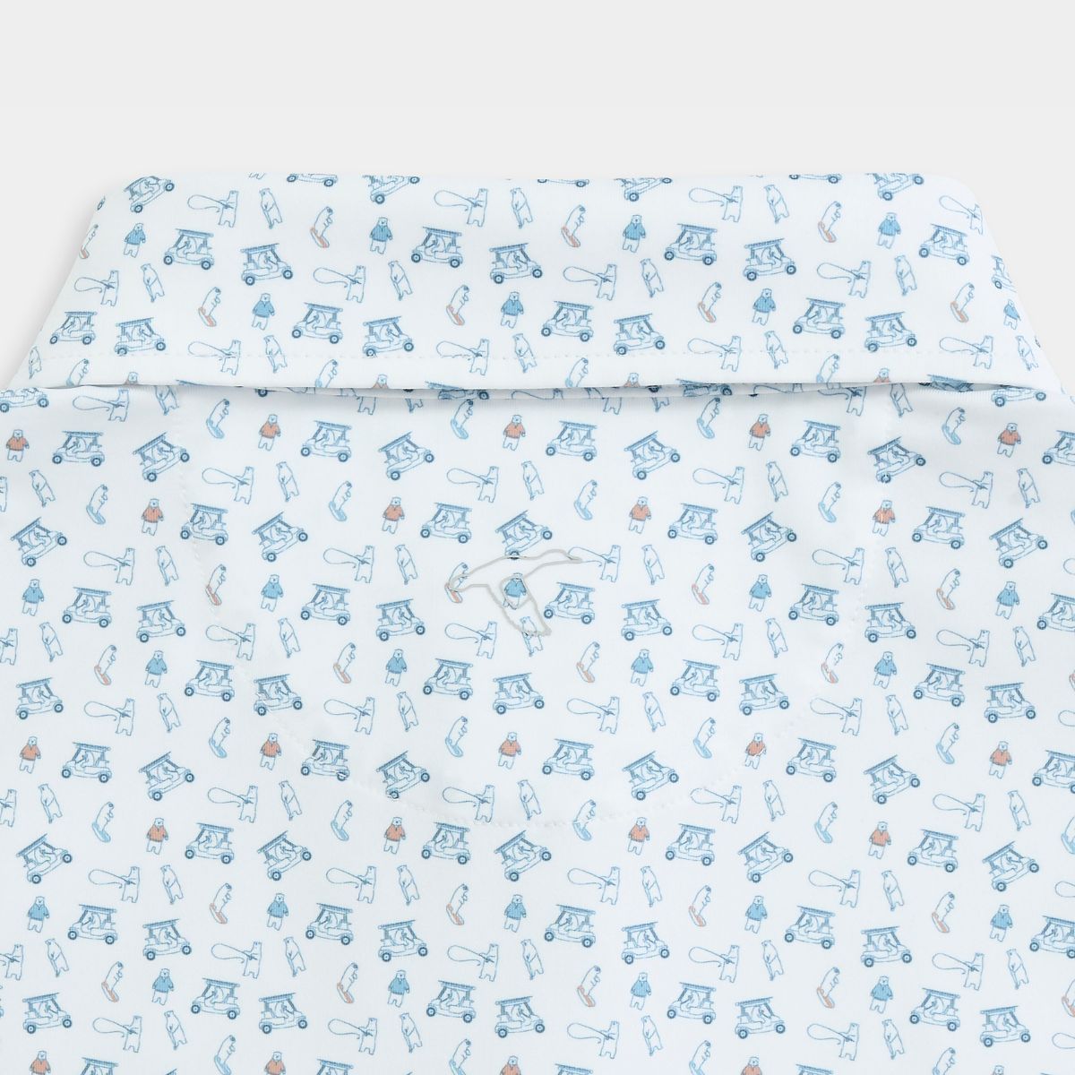 Youth Stream to Green Printed Performance Polo