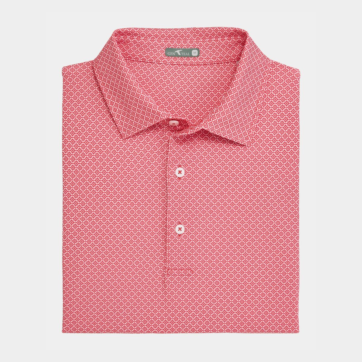 Diamond Lattice Printed Performance Polo