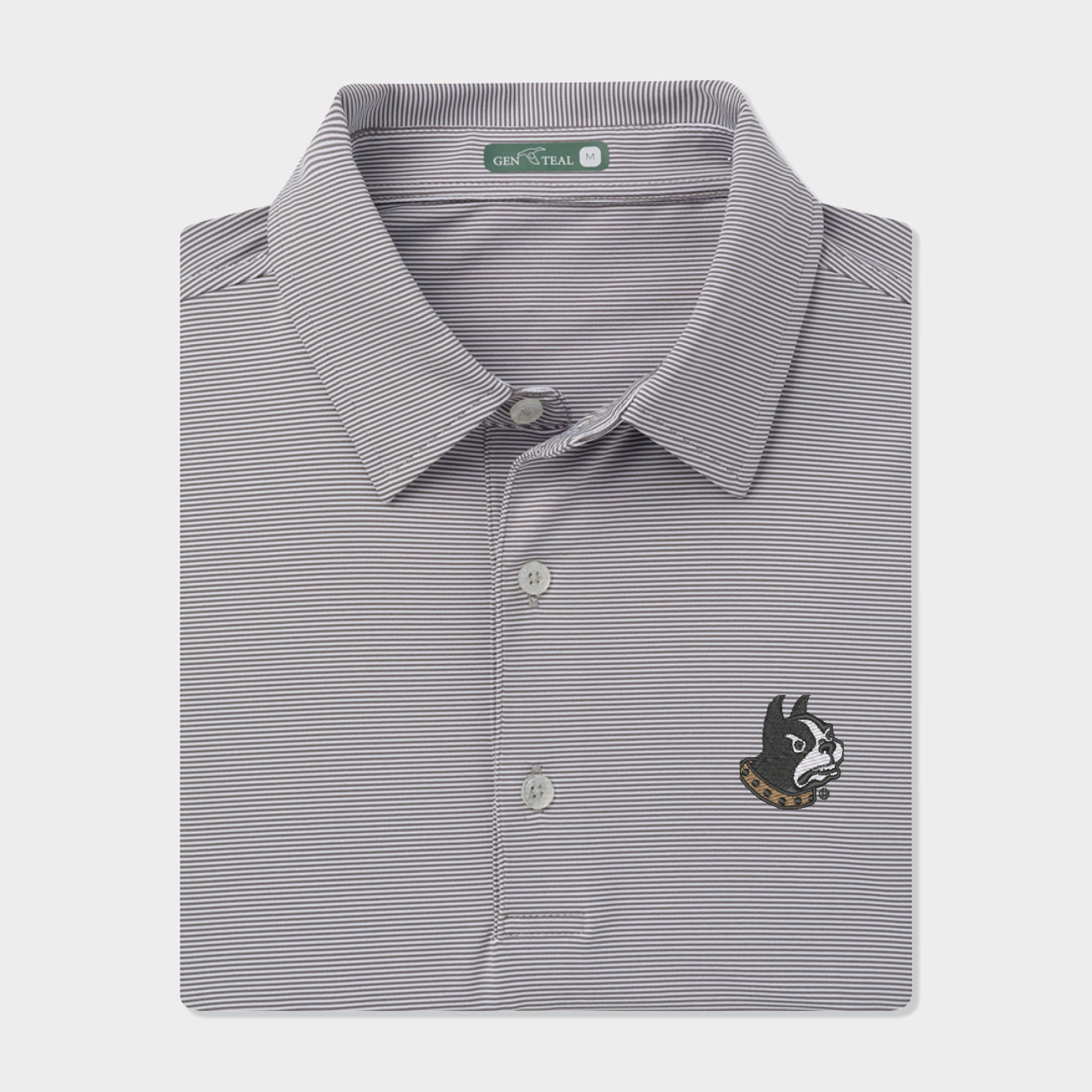 Wofford Terriers Pinstripe Performance Polo