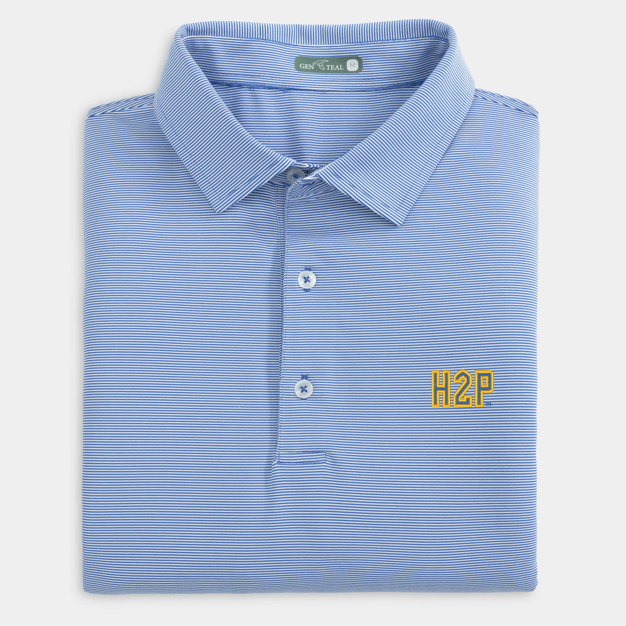 Pitt H2P Pinstripe Performance Polo