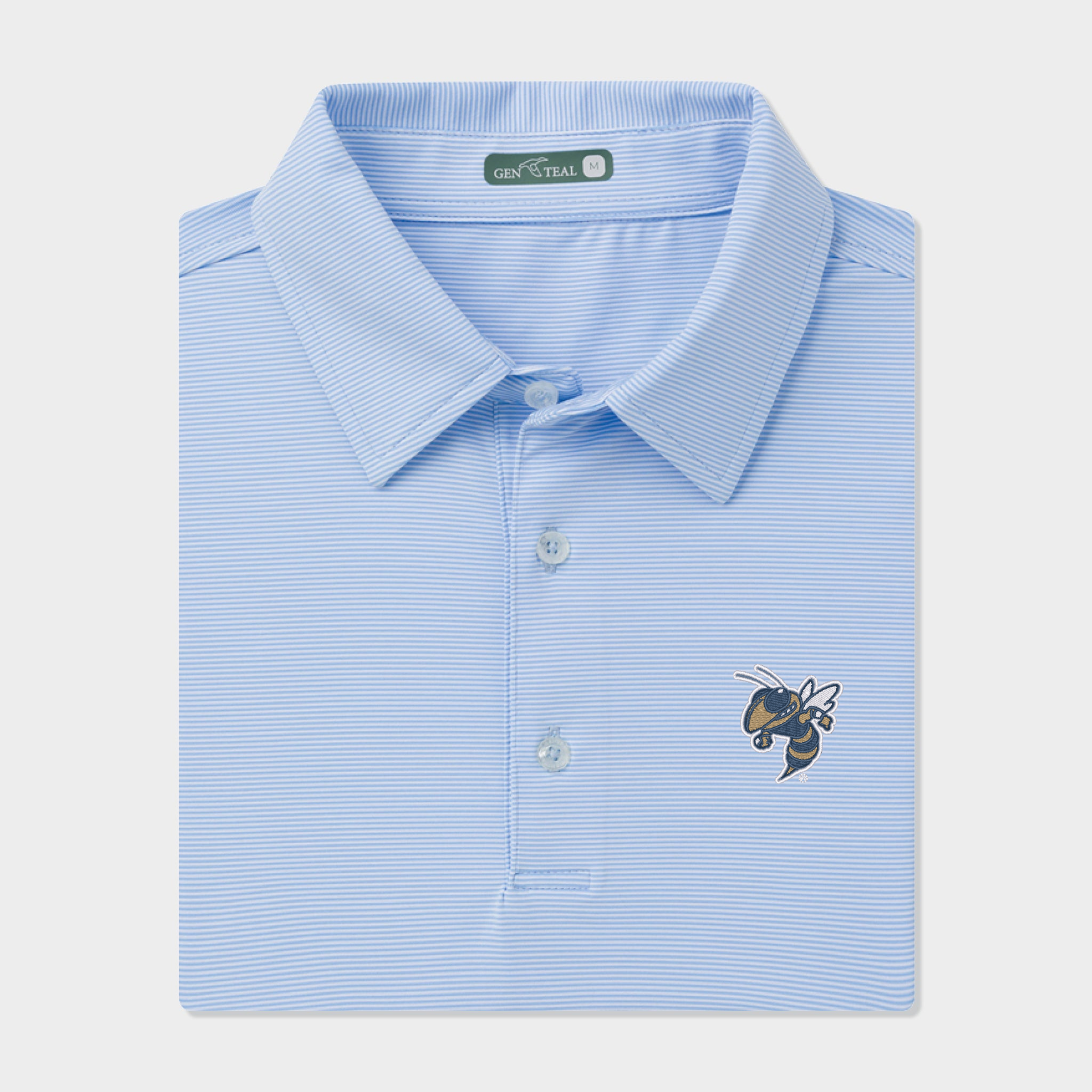 Georgia Tech Yellowjackets Club Pinstripe Performance Polo