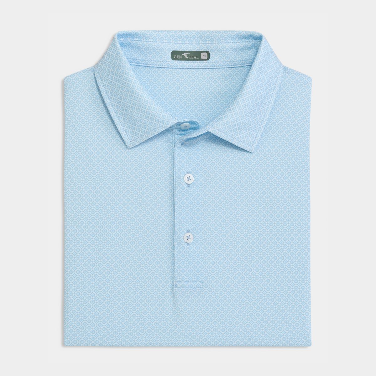 Diamond Lattice Printed Performance Polo
