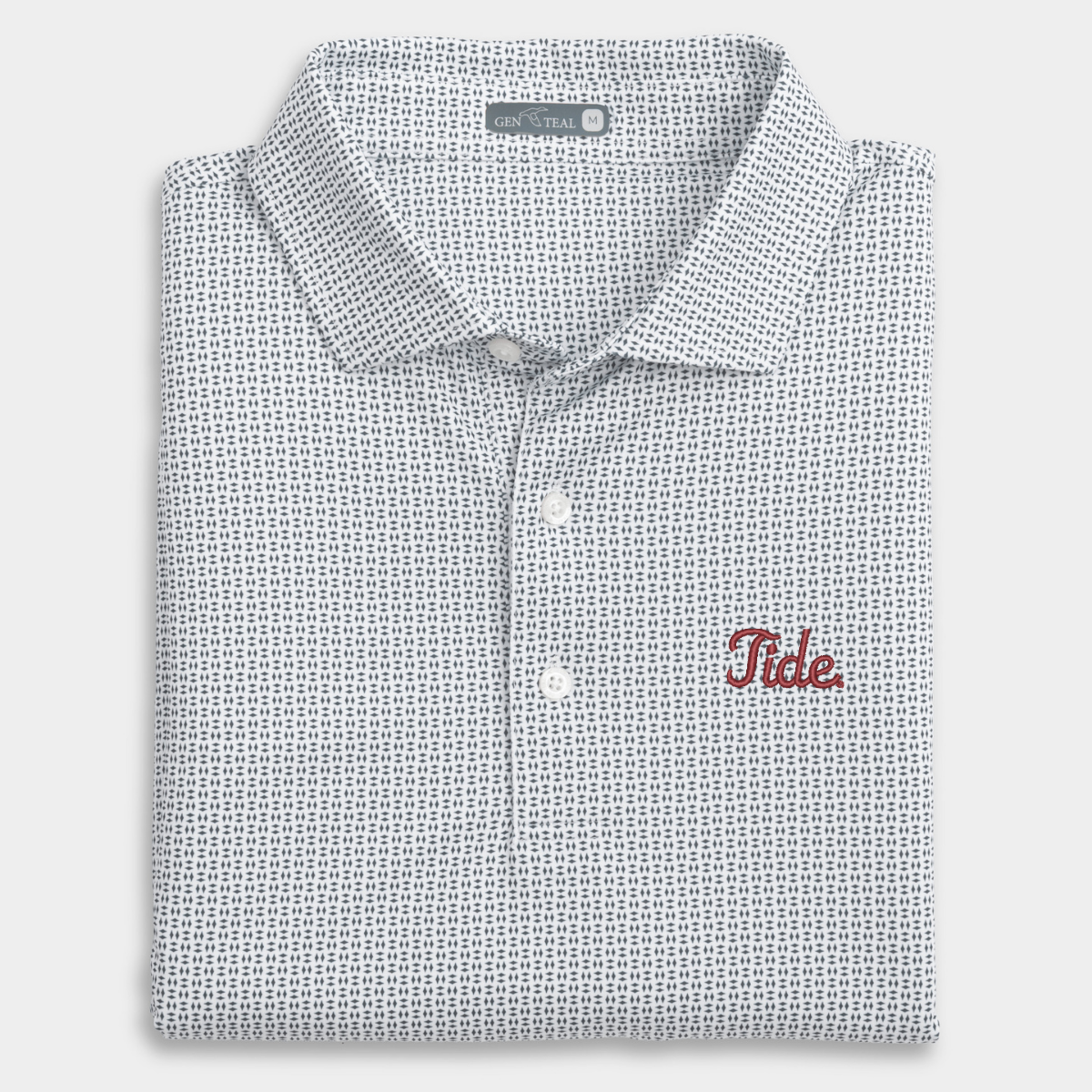 Alabama Tide Trellis Printed Performance Polo