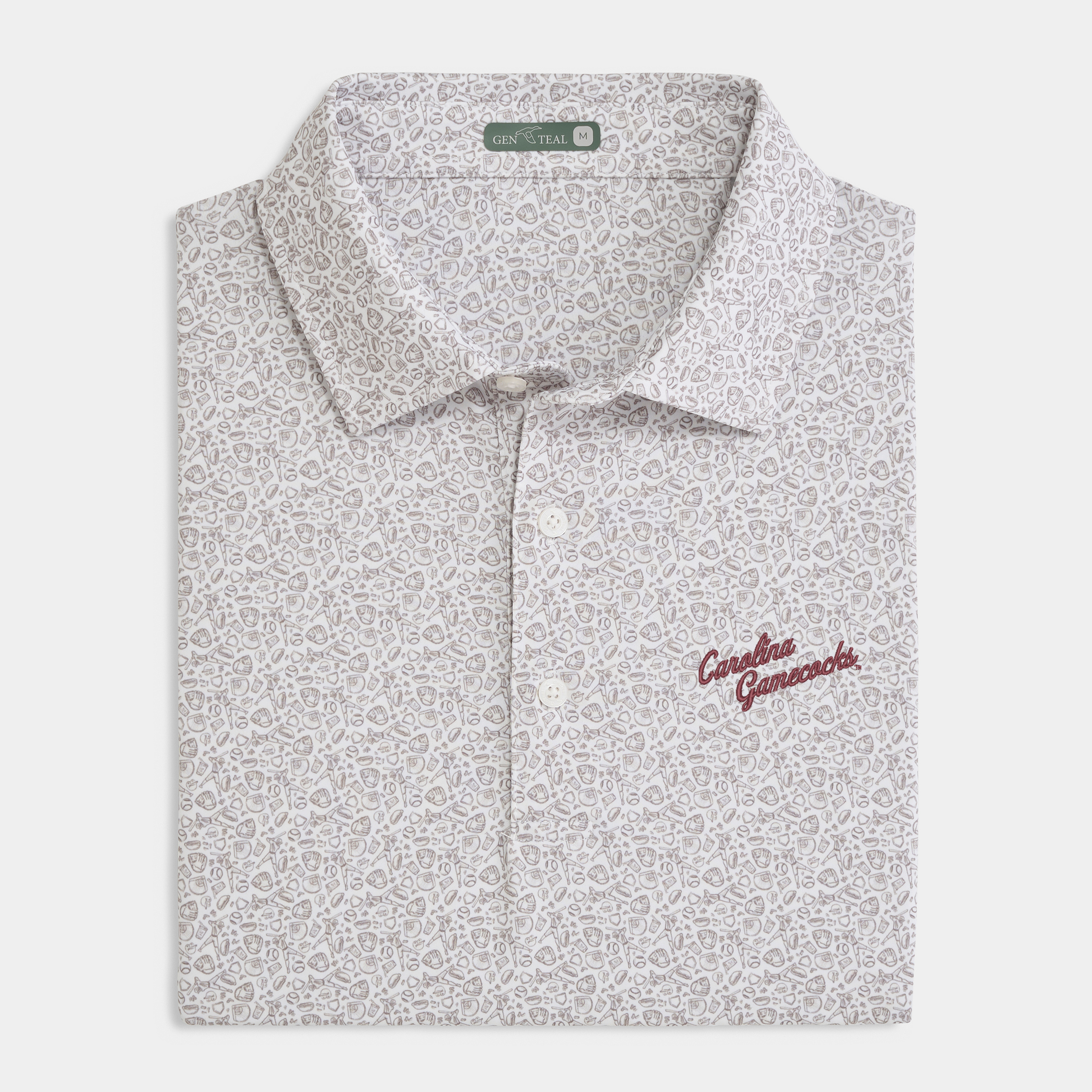 South Carolina Fastball Printed Performance Polo