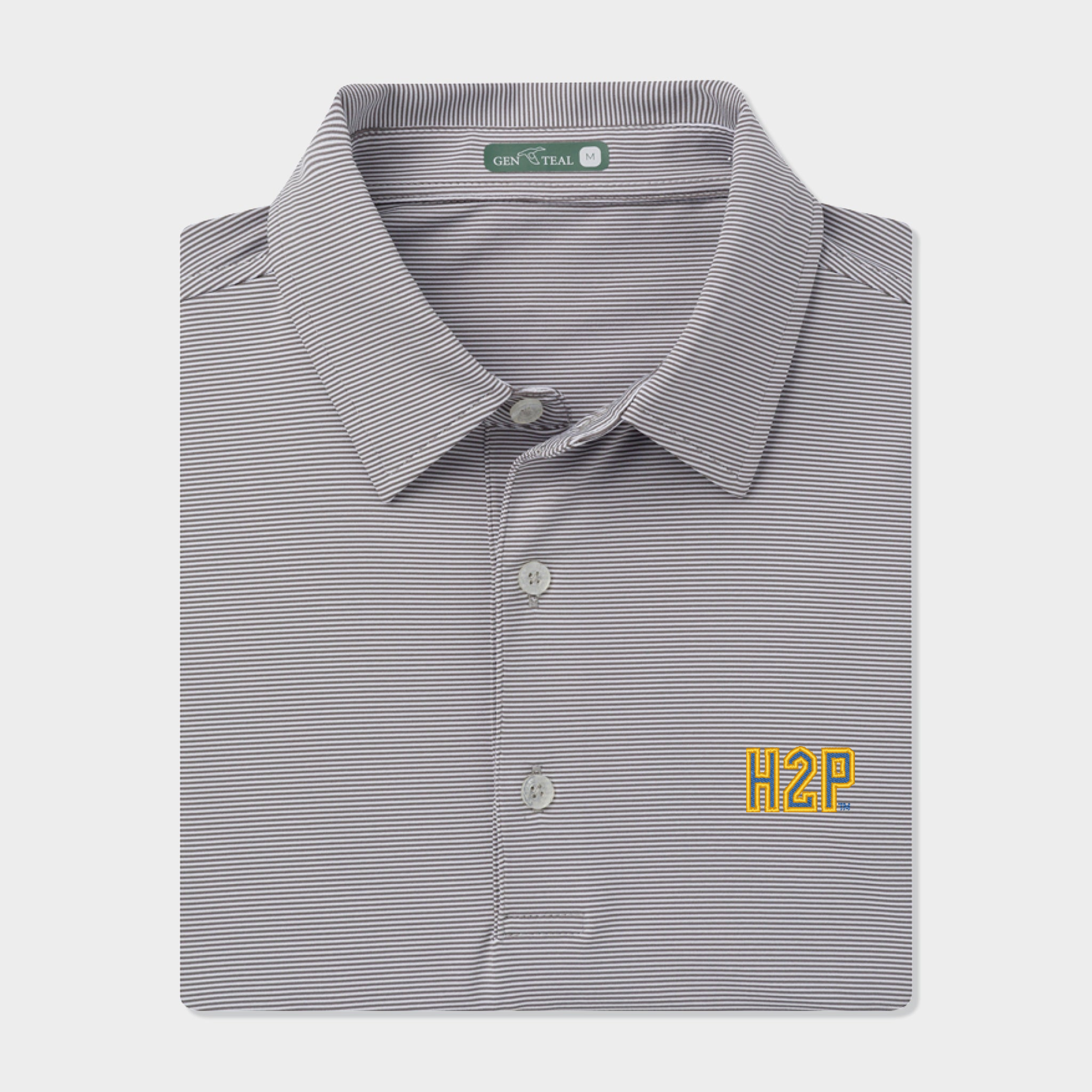 Pitt H2P Pinstripe Performance Polo