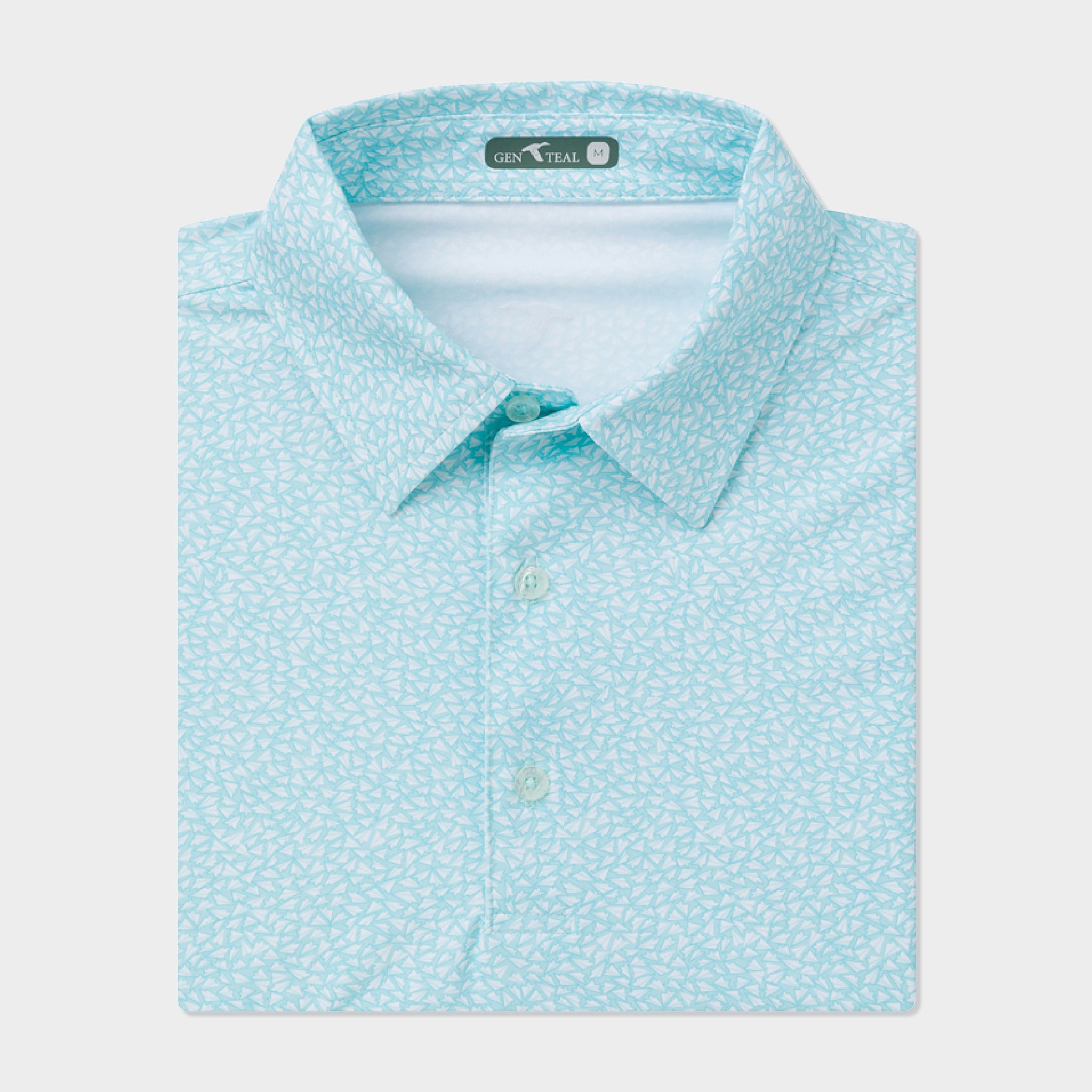 mens printed performance polo