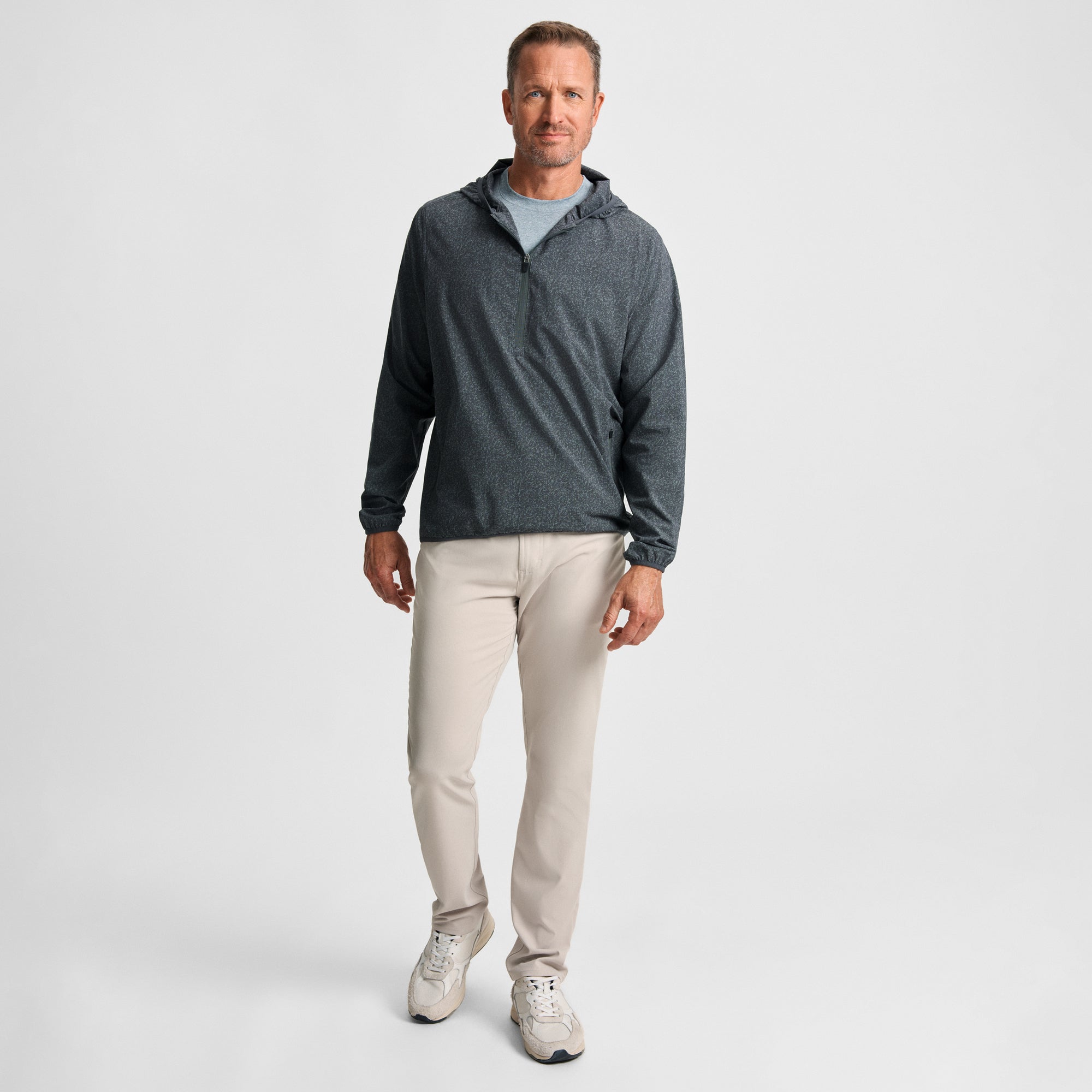 メンズウェア MARK&LONA HALF ZIP SEAMLESS DOWN JKT 50 Mens Capetown Half-Zip Shell Jacket | GenTeal Mens Apparel