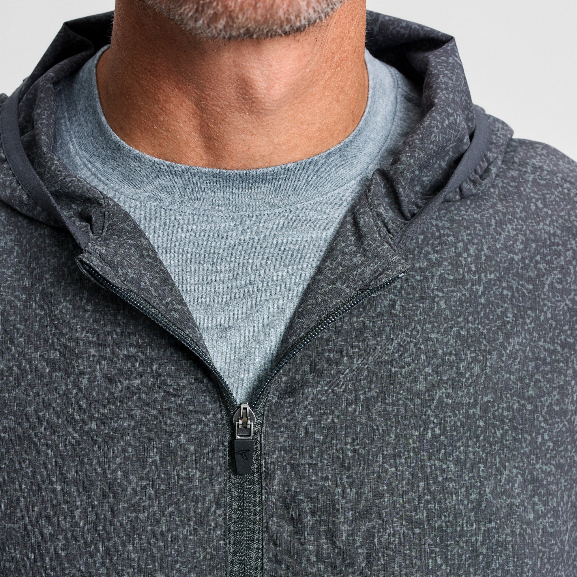 Gray Camo Capetown Half-Zip Shell