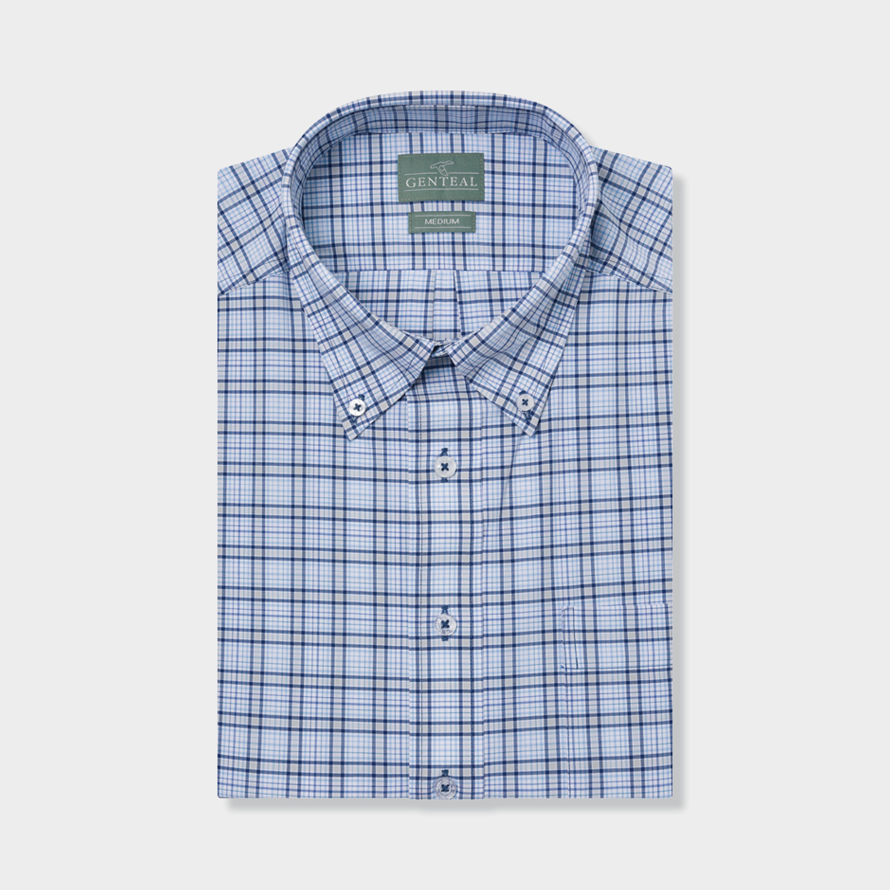 Men's plaid button down shirt