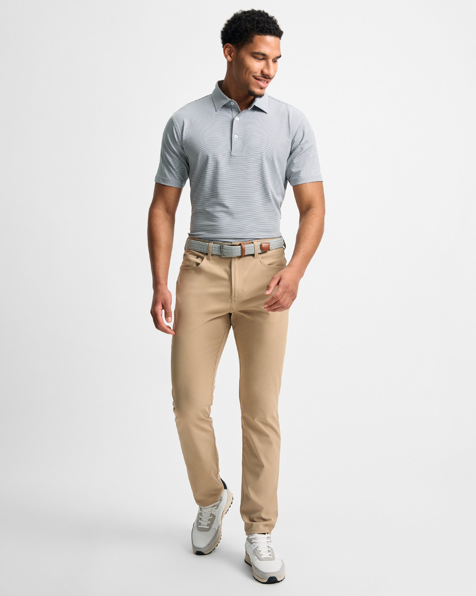 Club Pinstripe Performance Polo