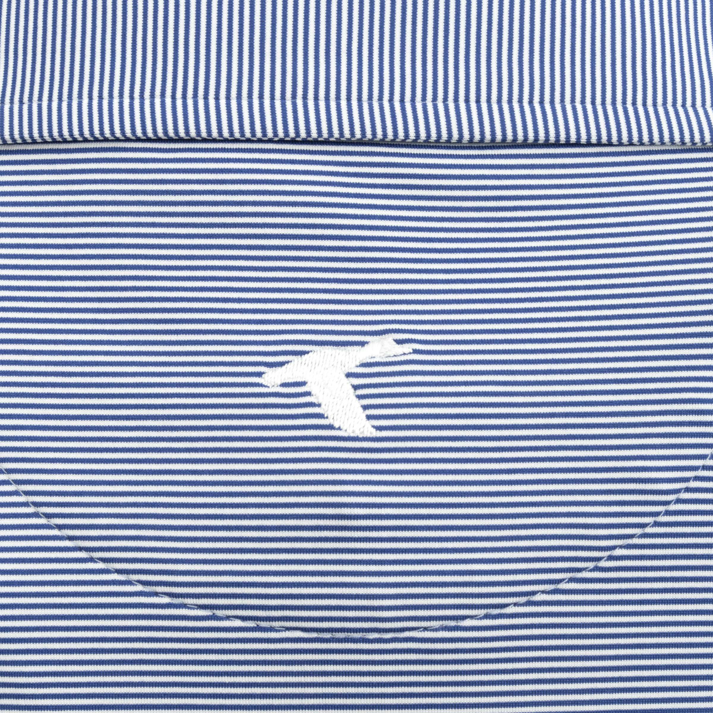 Grove Collective Pinstripe Performance Polo-GenTeal Apparel
