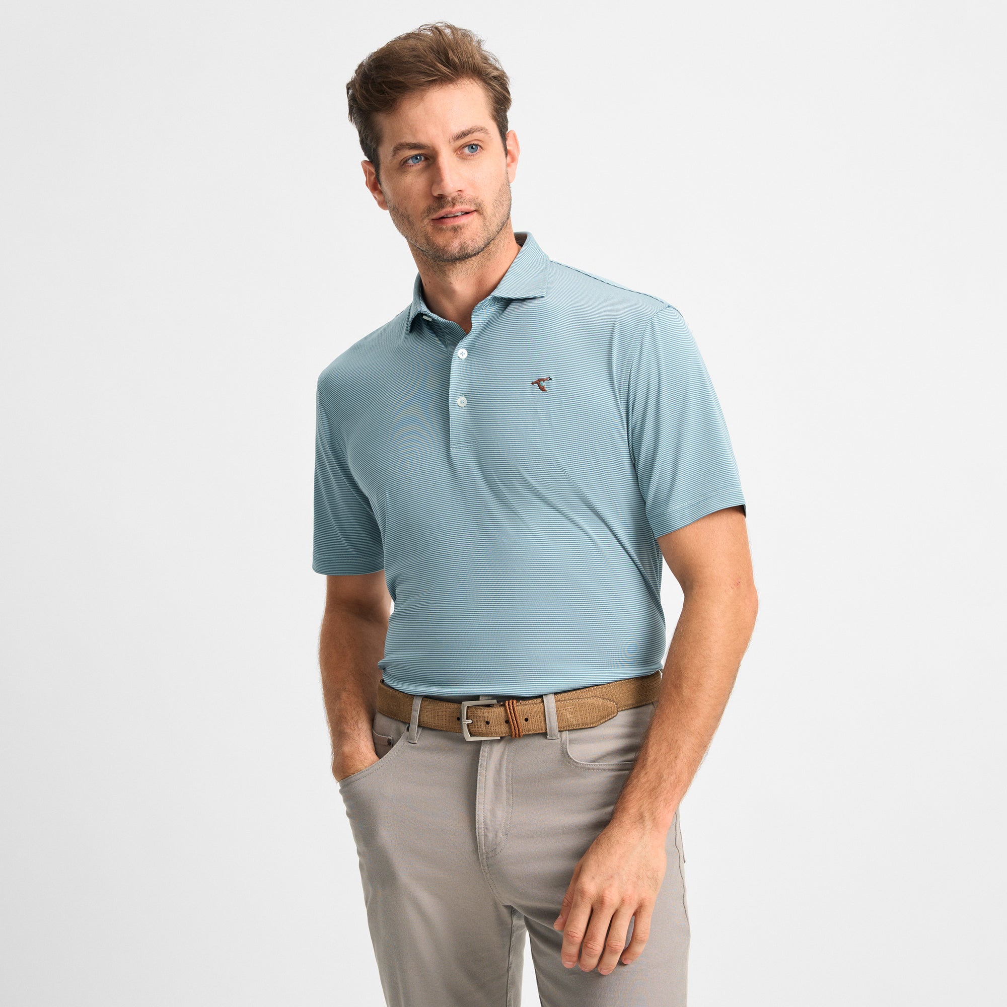 Mens Clubhouse Golf Performance Polo Shirt