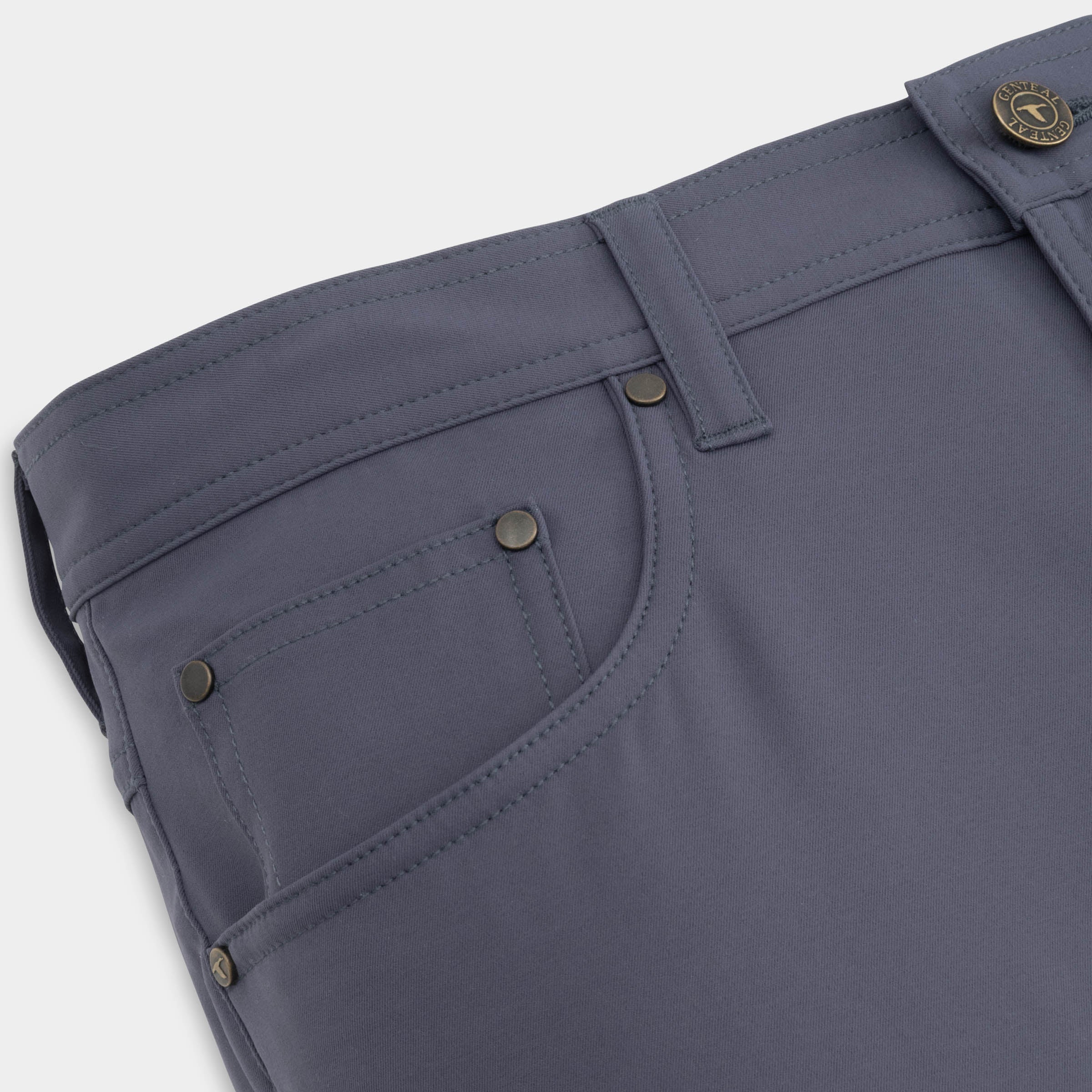 Navy Clubhouse Stretch 5-Pocket Pant-GenTeal Apparel