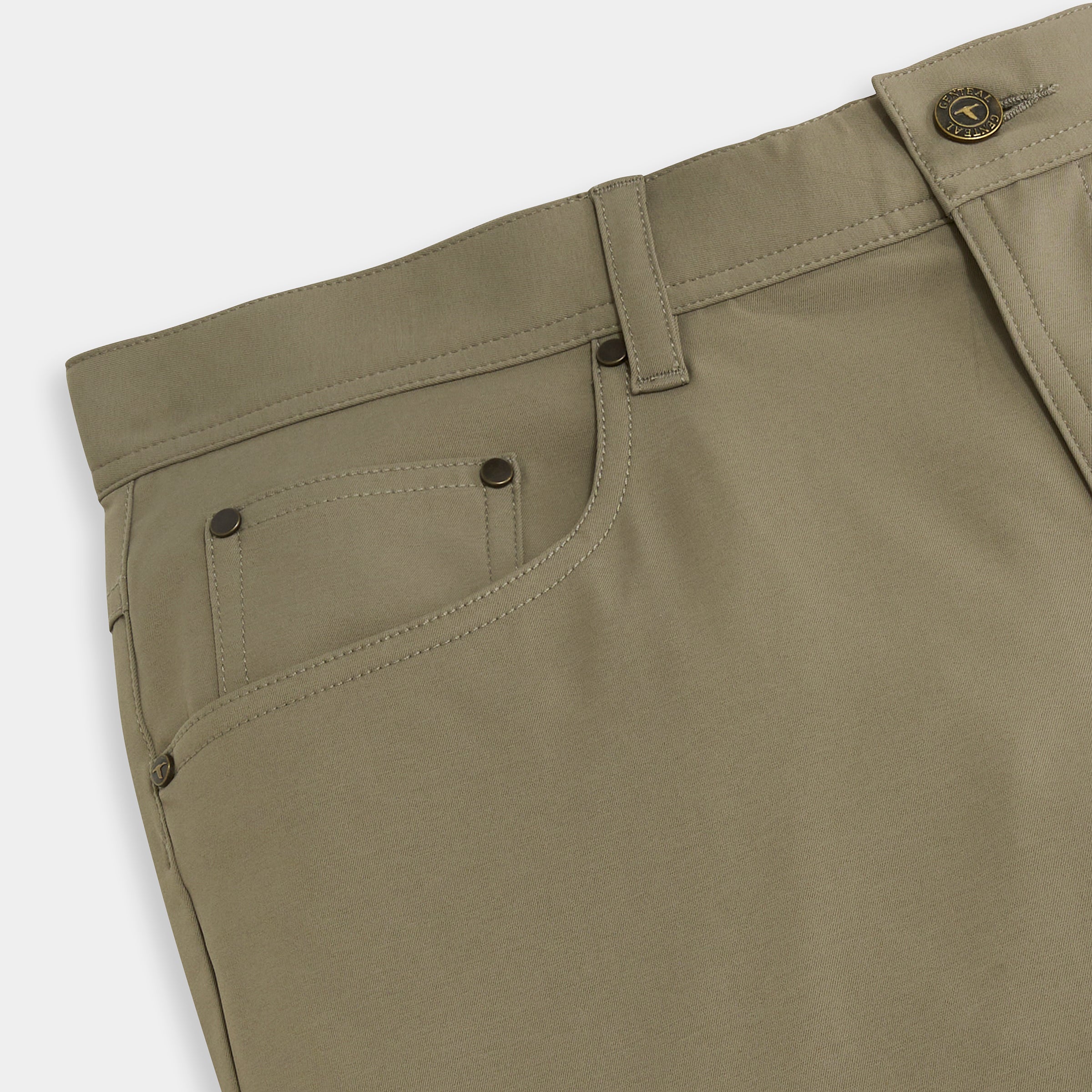 Olive Clubhouse Stretch Five-Pocket Pant