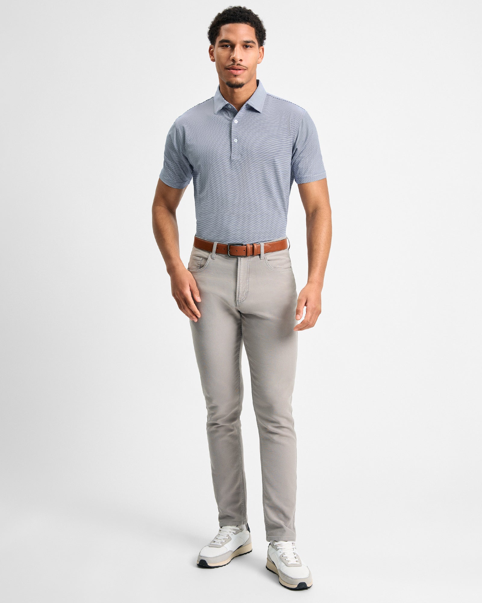 Gray Barlow Five-Pocket Pant