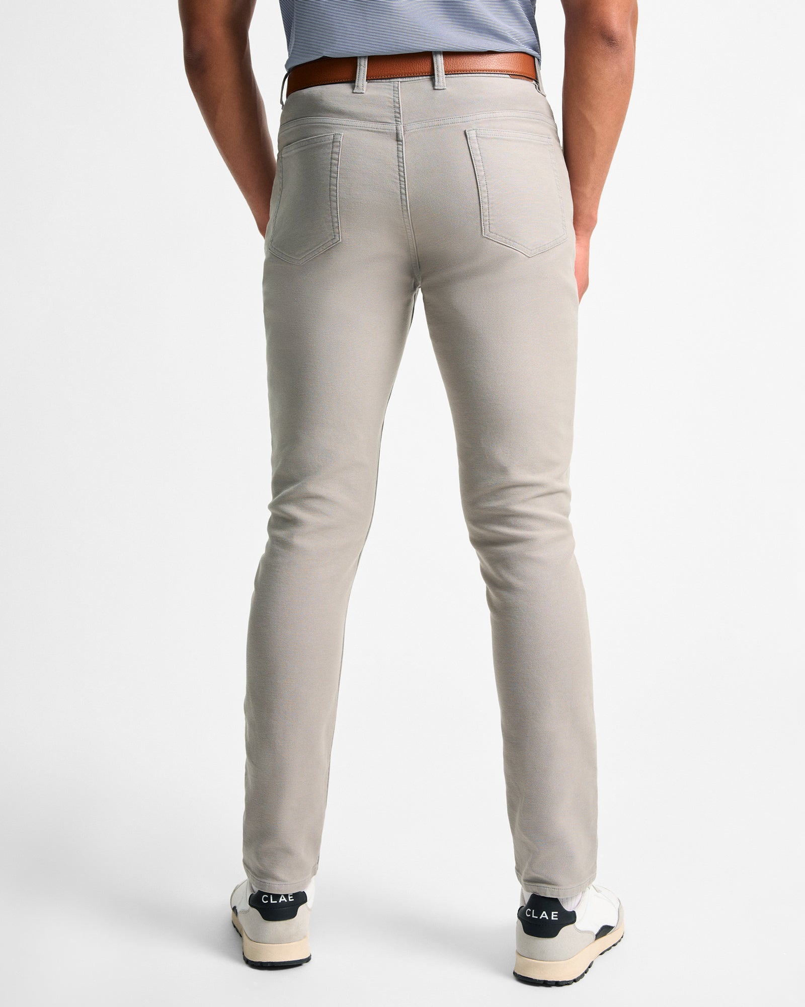 Gray Barlow Five-Pocket Pant