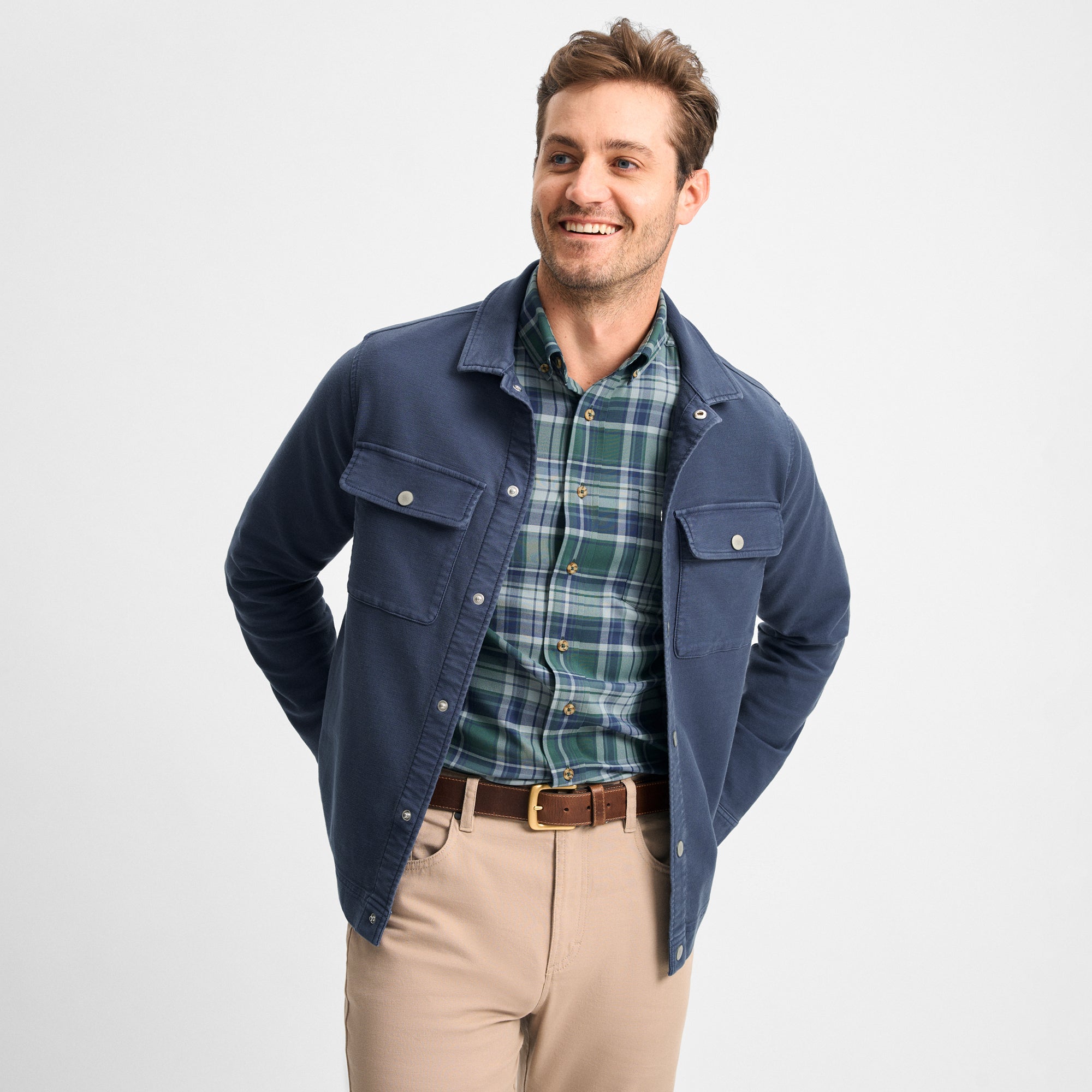 Navy Sutherland Shirt Jacket