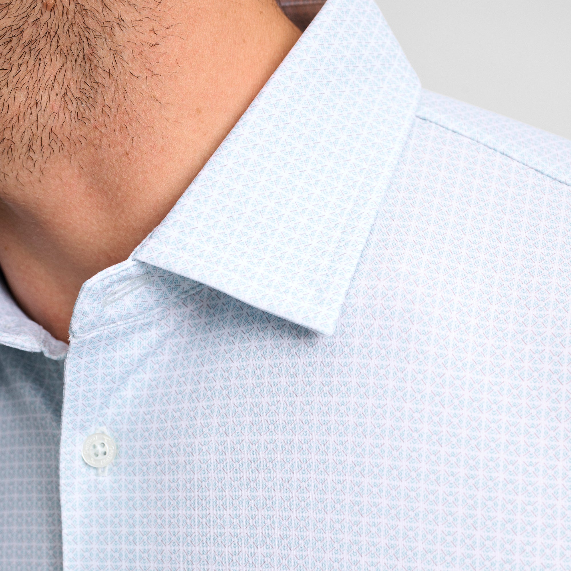 Tile Printed Performance Polo