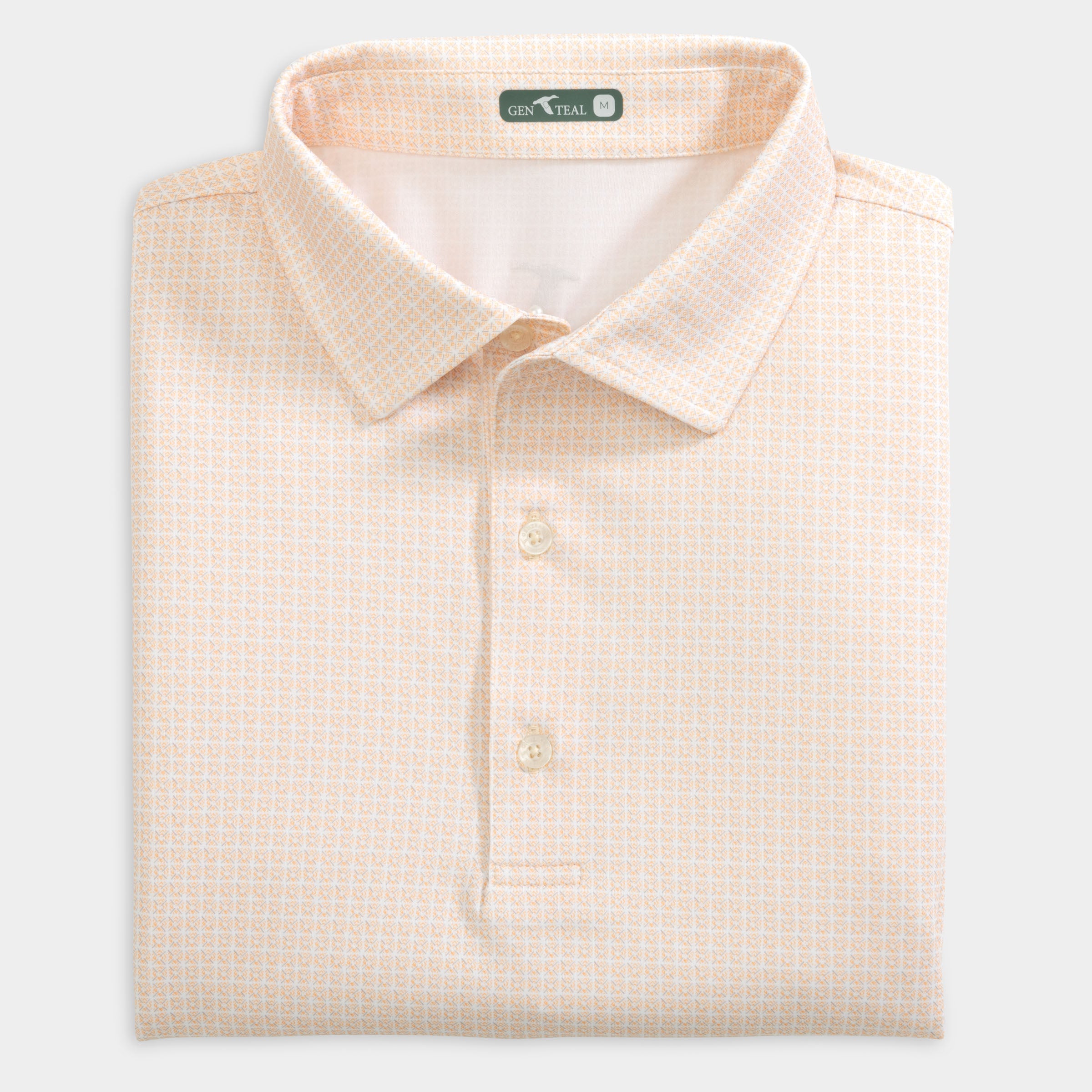 Tile Printed Performance Polo-GenTeal Apparel