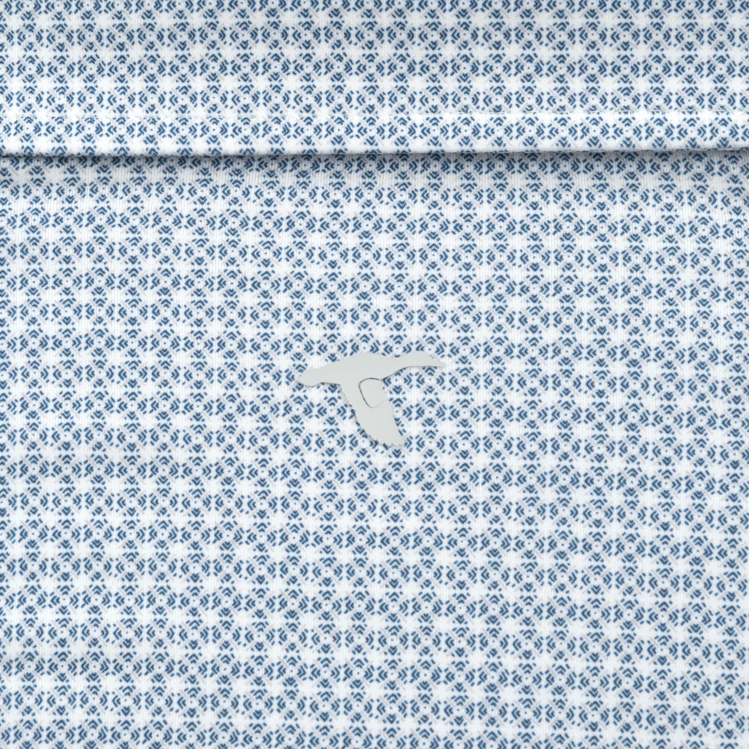 Sunday Ole Miss Tile Printed Performance Polo-GenTeal Apparel