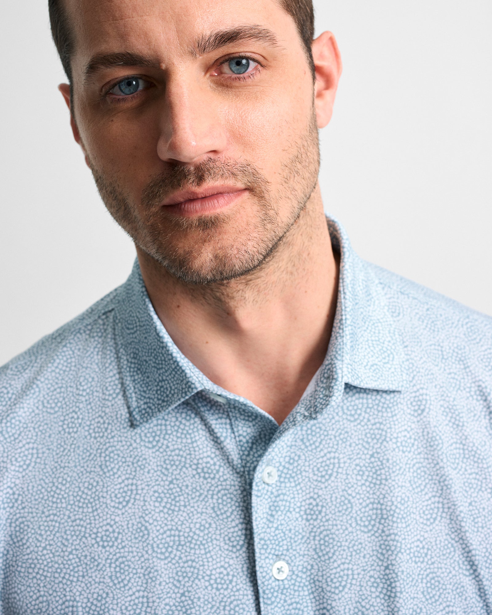 Dahlia Printed Performance Polo