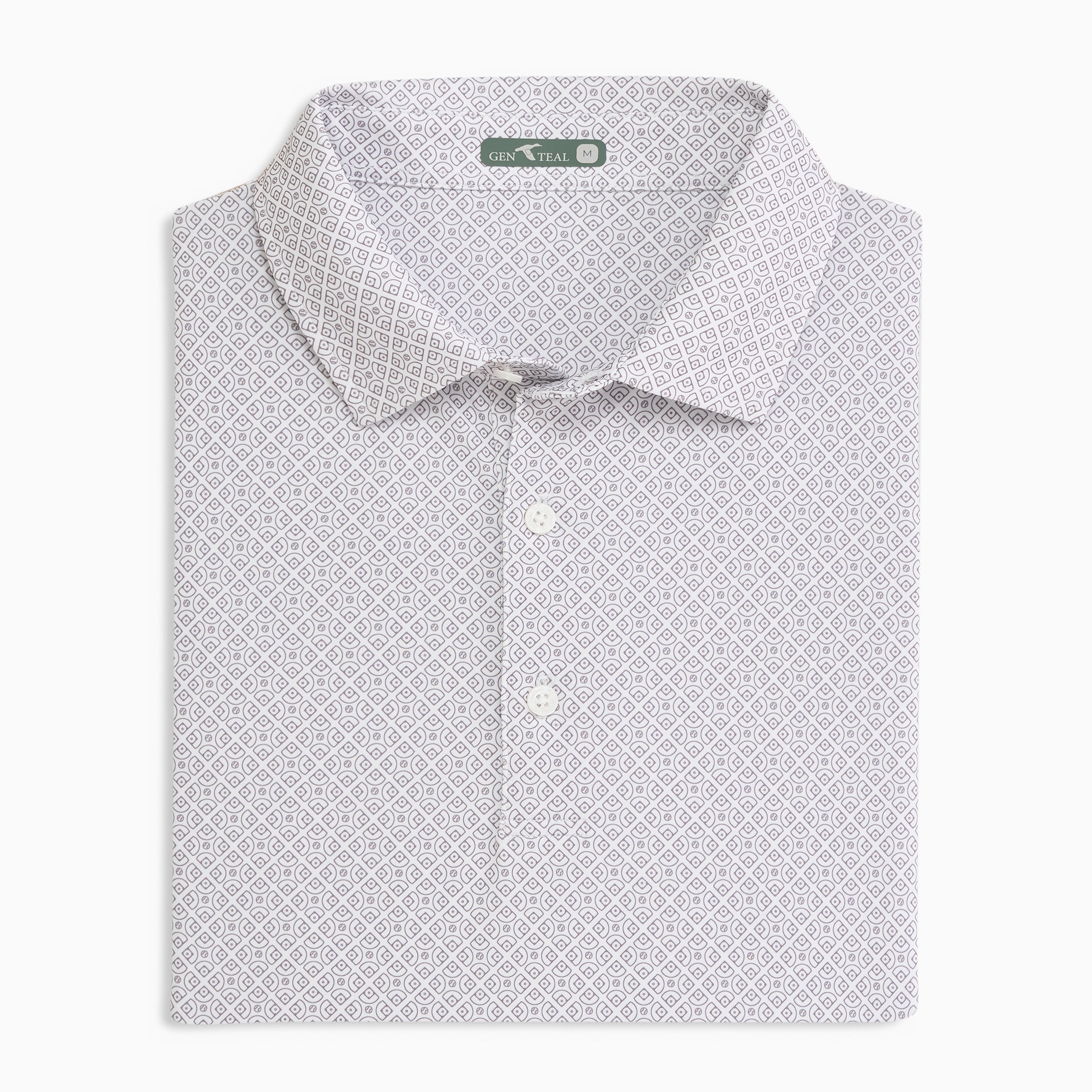 Diamonds Printed Performance Polo