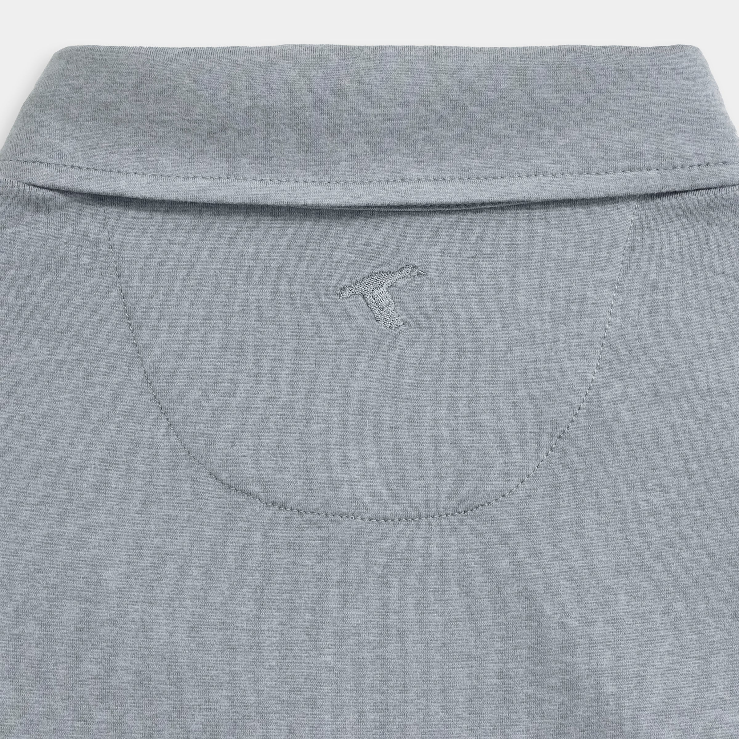 Ash Gray Wander Long Sleeve Polo