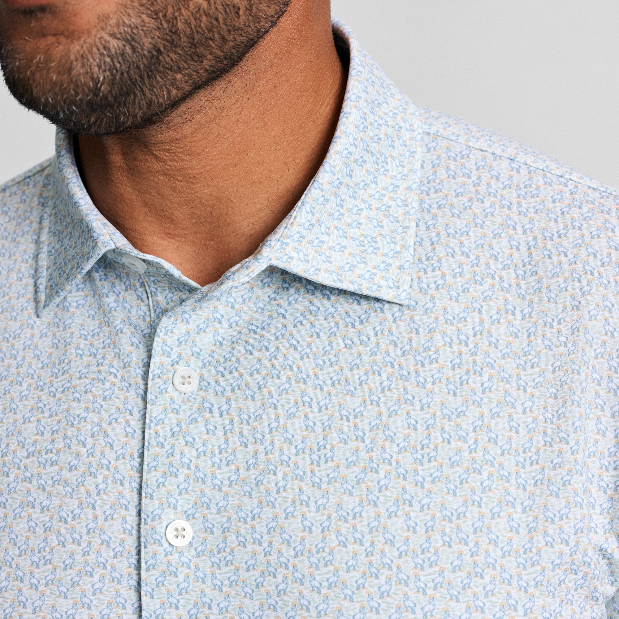 Highland Herd Printed Performance Polo