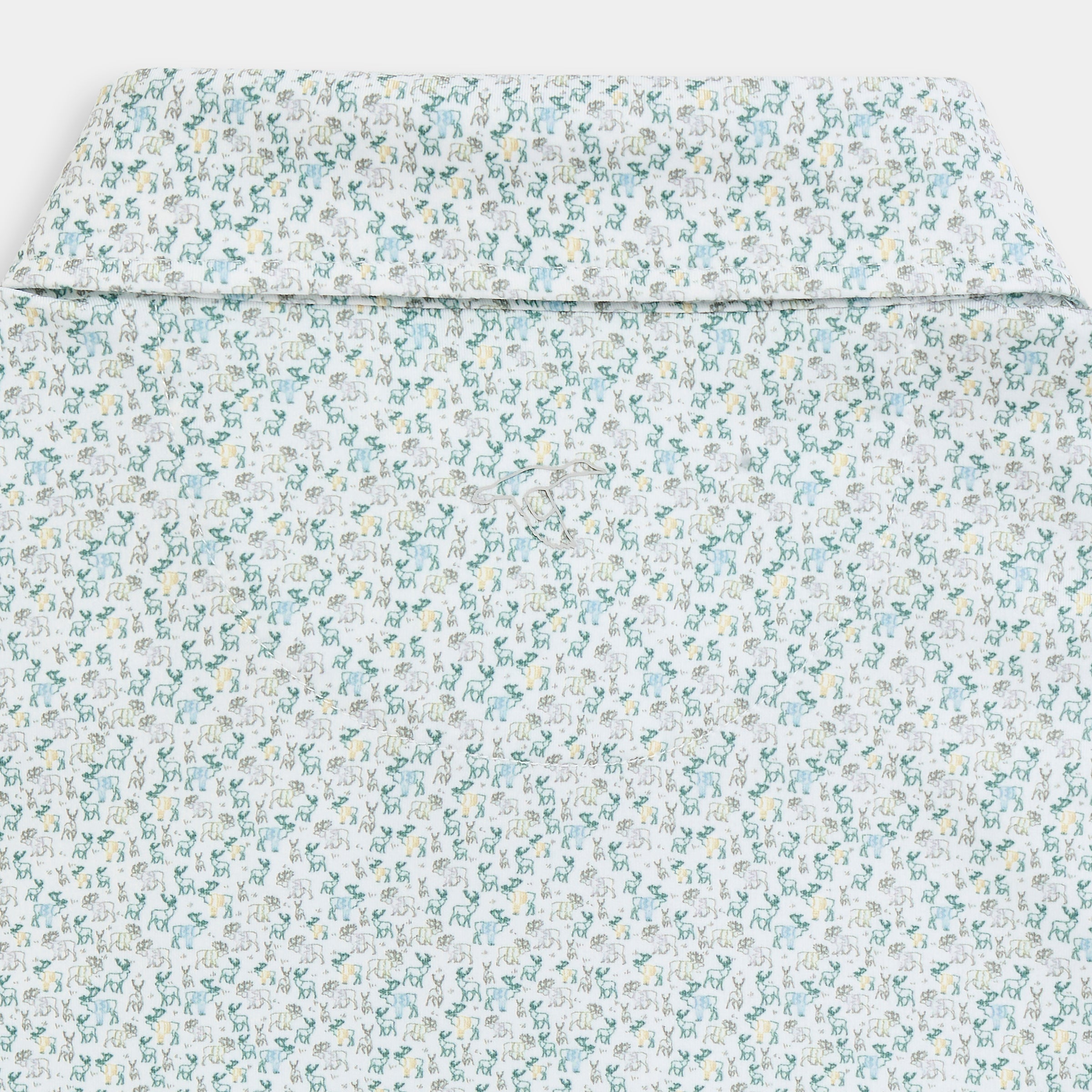 Youth Sweatered Stag Printed Performance Polo