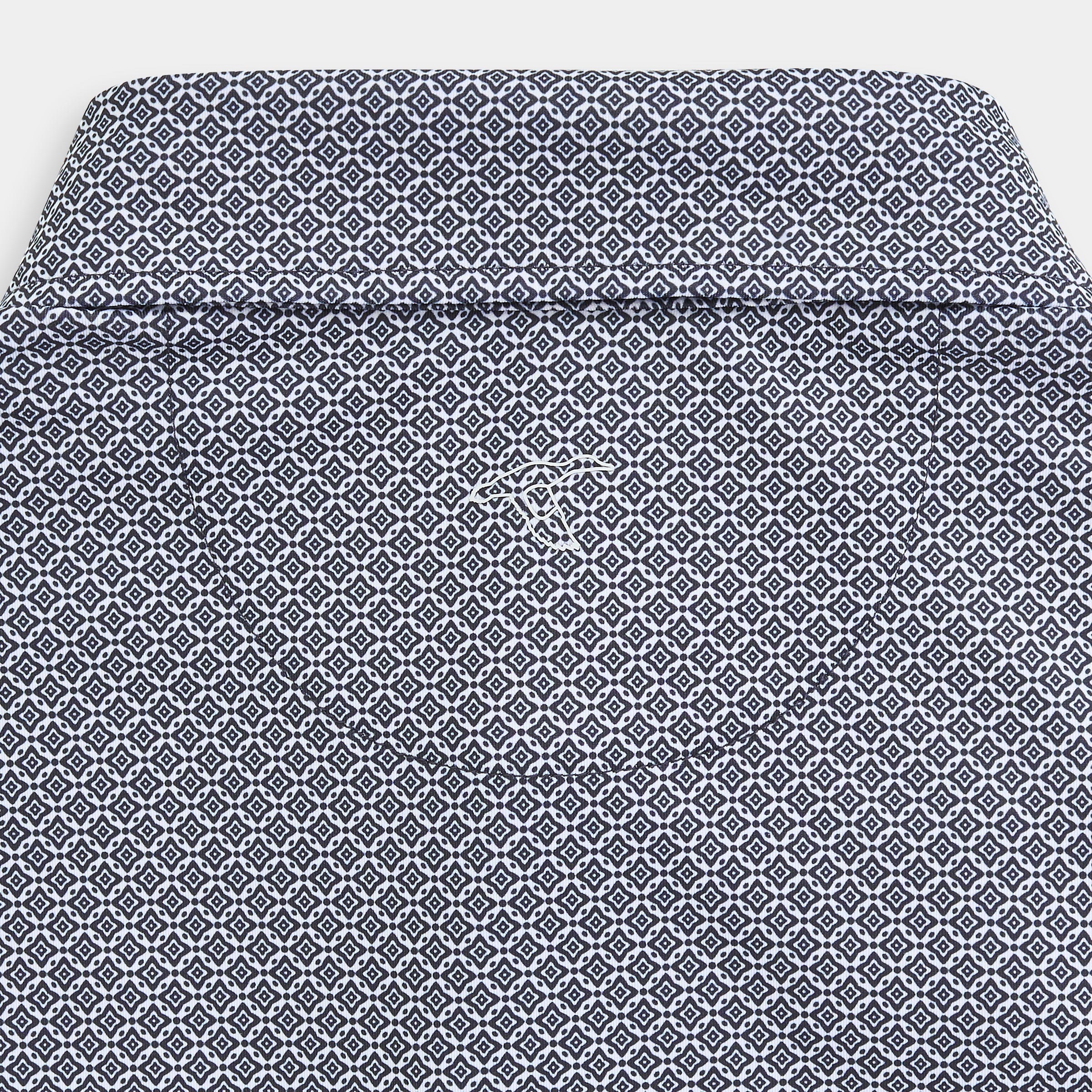 Black Diamond Lattice Printed Performance Polo
