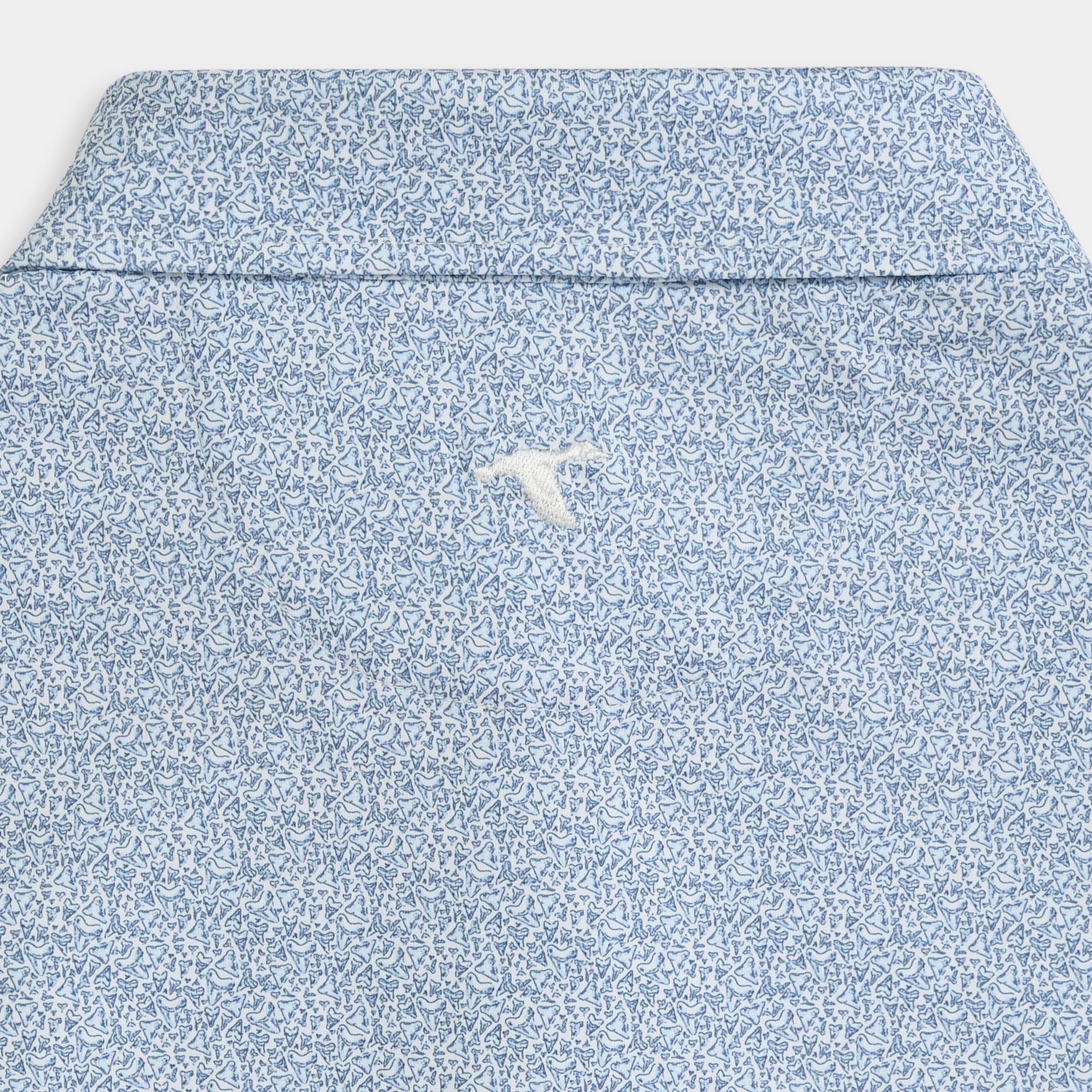 Sunday Ole Miss Great White Printed Performance Polo