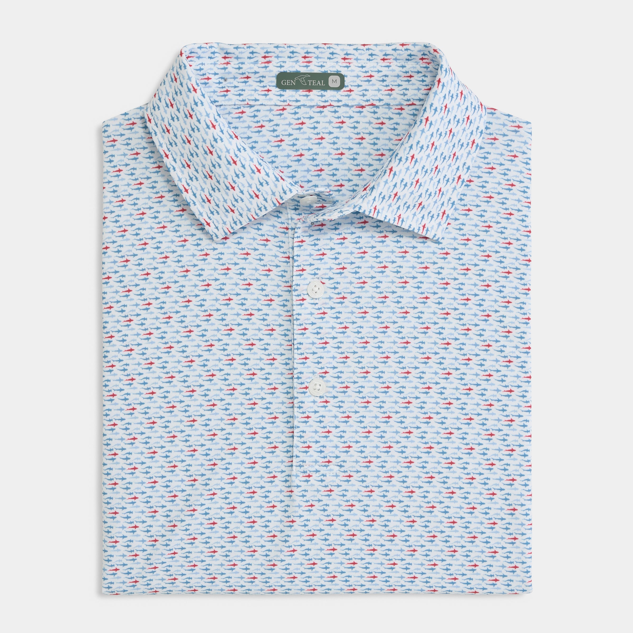 Fin Frenzy Printed Performance Polo