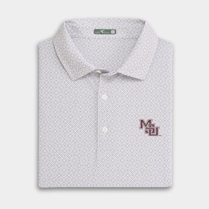 Mississippi State Vault Diamonds Printed Performance Polo