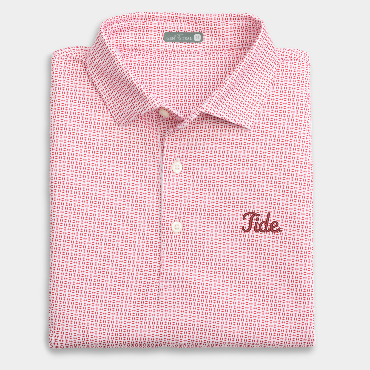 Alabama Tide Trellis Printed Performance Polo